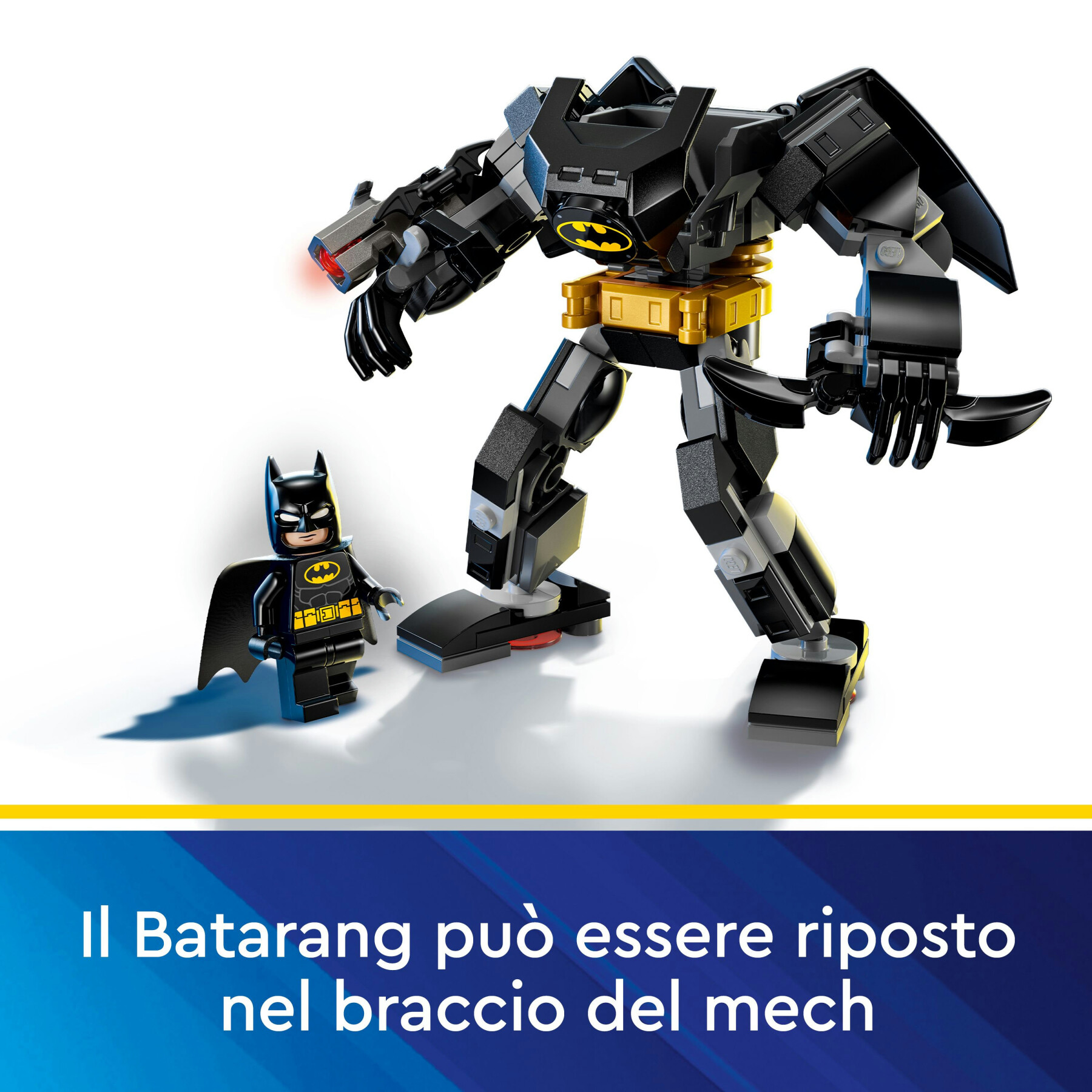 Lego dc 76270 armatura mech di batman, action figure giocattolo, robot snodabile da collezione, giochi creativi per bambini 6+ - LEGO SUPER HEROES