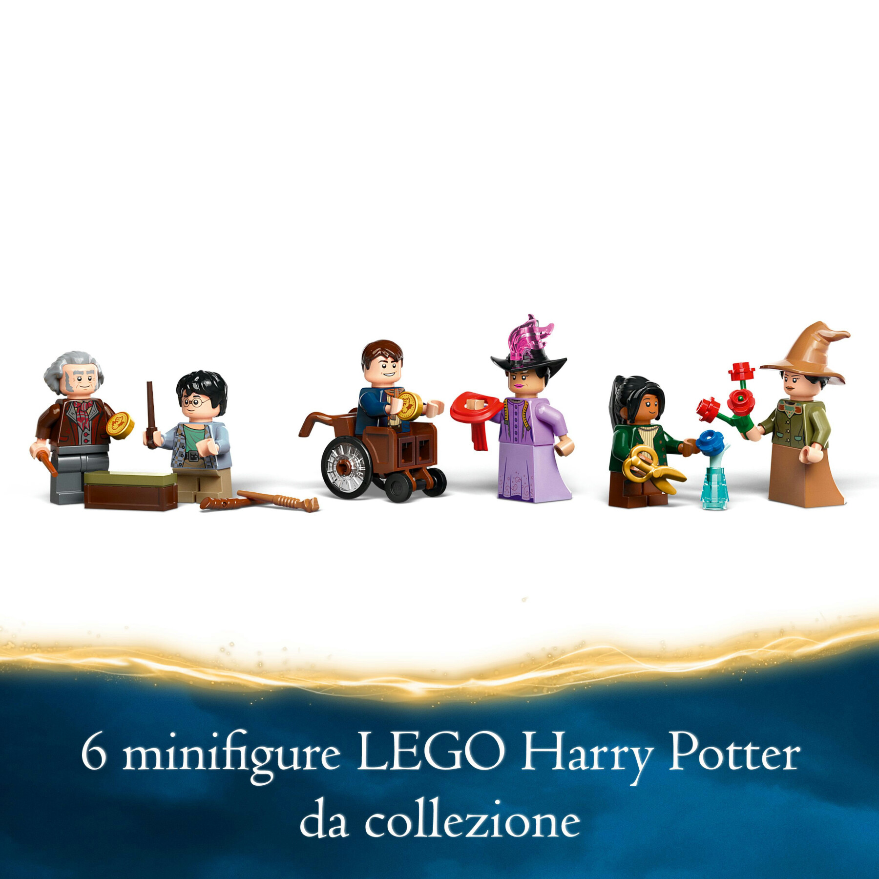 Lego harry potter 76439 olivander e madama mcclan: abiti per tutte le occasioni, giochi per bambini 8+ con 2 negozi giocattolo - LEGO® Harry Potter™
