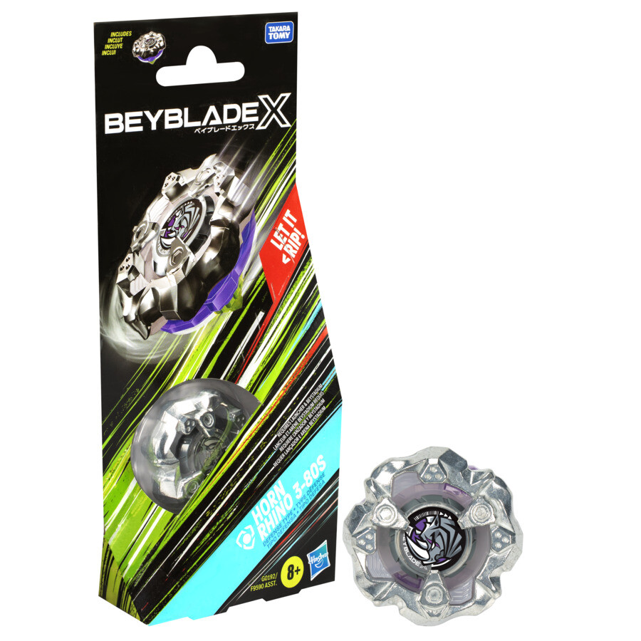 Hasbro beyblade x, booster single top, assortimento di trottole beyblade, inclusa 1 trottola beyblade x - BEYBLADE