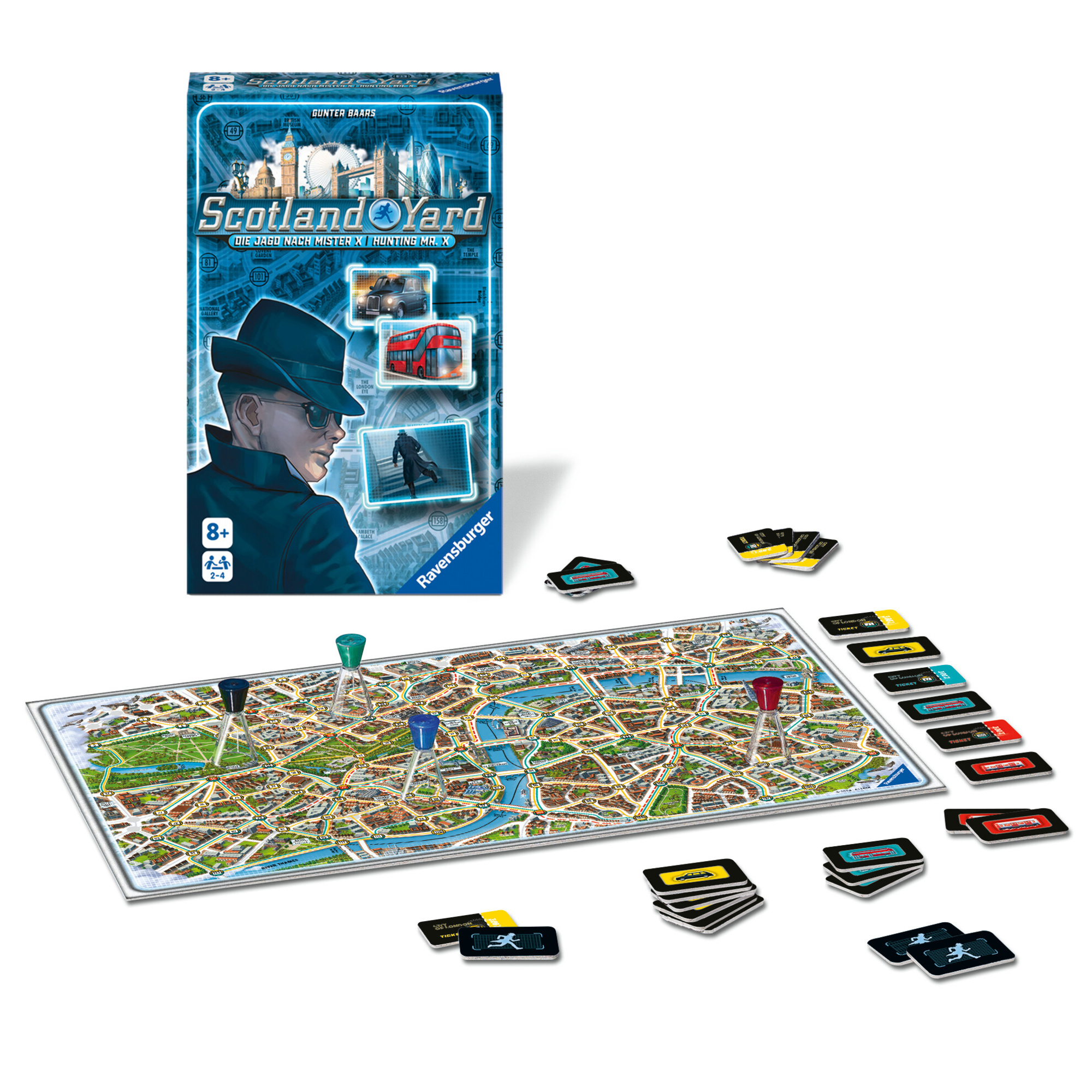 Ravensburger - scotland yard refresh bag, gioco tascabile, 2- 5 giocatori, 6+ anni - RAVENSBURGER