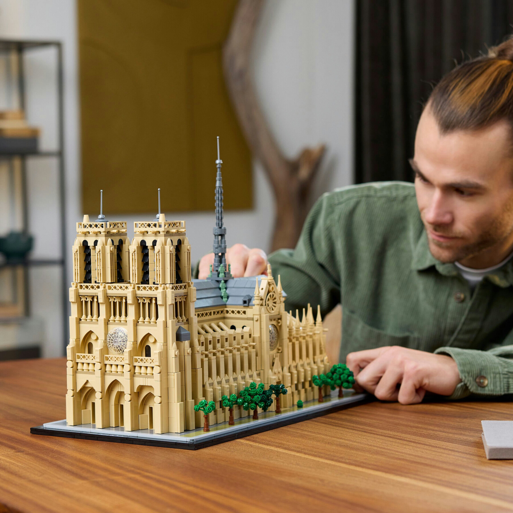 Lego architecture 21061 notre-dame de paris, kit modellismo per adulti di monumento da collezione, regalo per mamma o papà - LEGO ARCHITECTURE