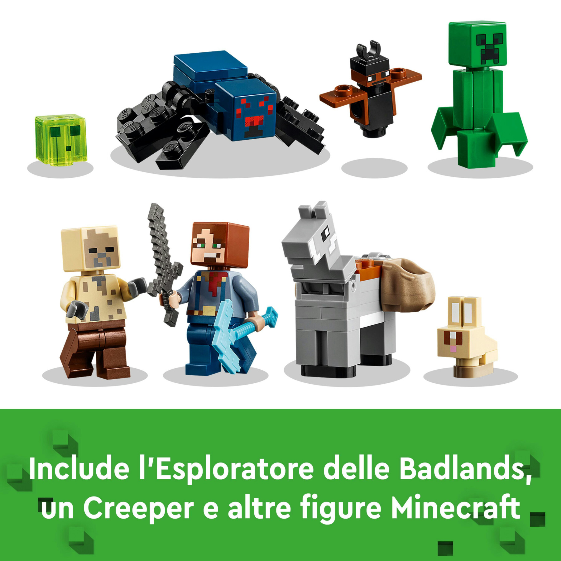 Lego minecraft 21263 la miniera delle badlands, modellino da costruire di bioma con personaggi, giochi creativi per bambini 8+ - MINECRAFT