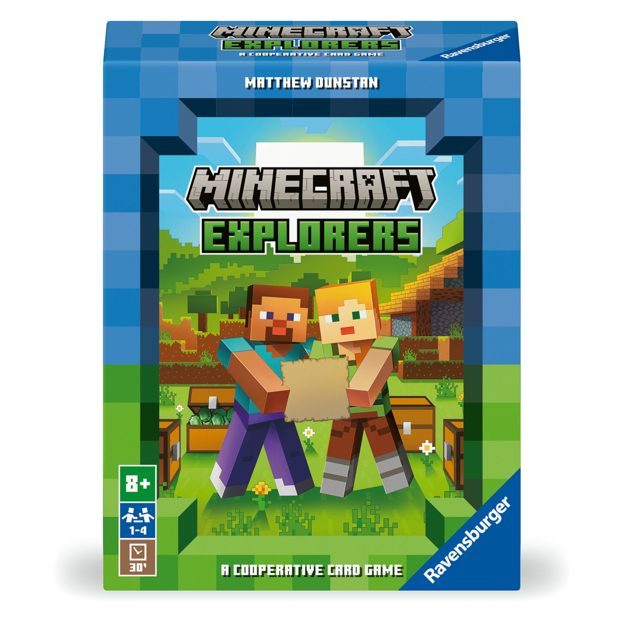 Ravensburger - minecraft explorers, gioco di carte per tutta la famiglia, da 1 a 4 giocatori, 8+ anni - MINECRAFT, RAVENSBURGER, RAVENSBURGER 3D PUZZLE