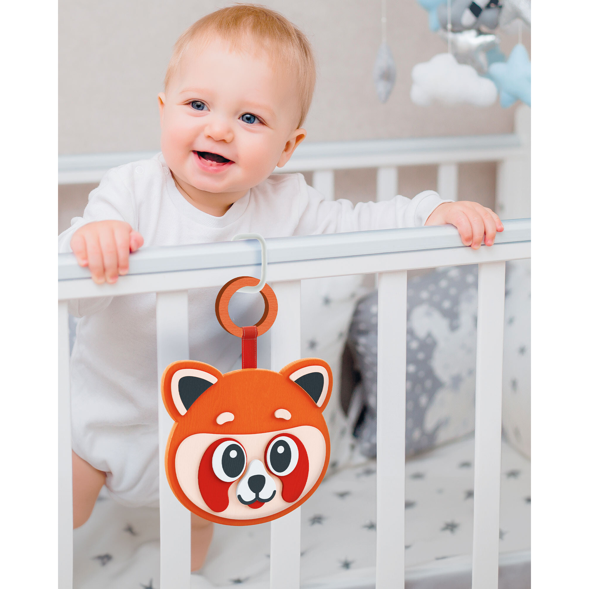 Montessori wood music red panda - LISCIANI