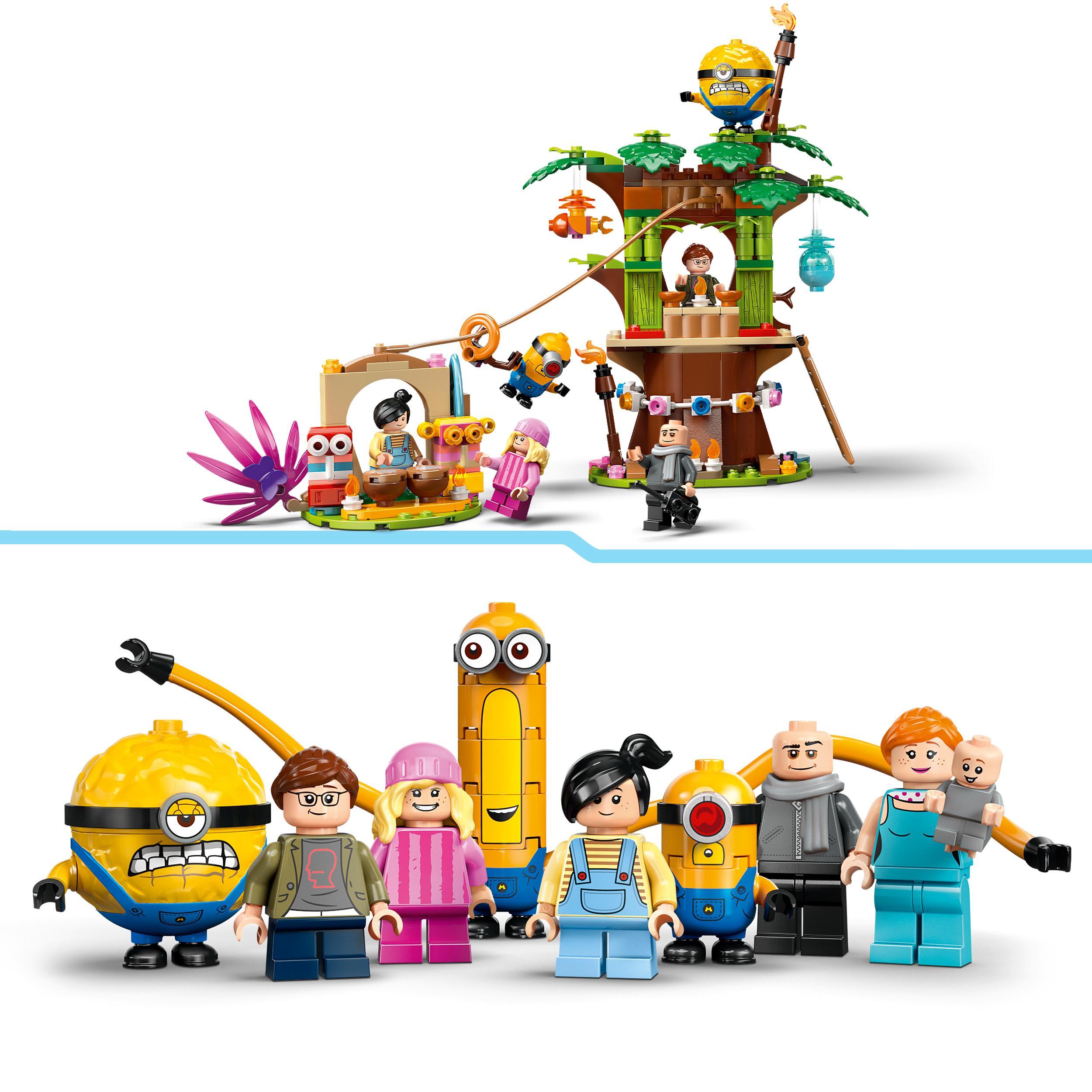 Lego cattivissimo me 75583 i minions e la villa della famiglia di gru con 2 case giocattolo da costruire per bambini 8+ - MINIONS, Lego