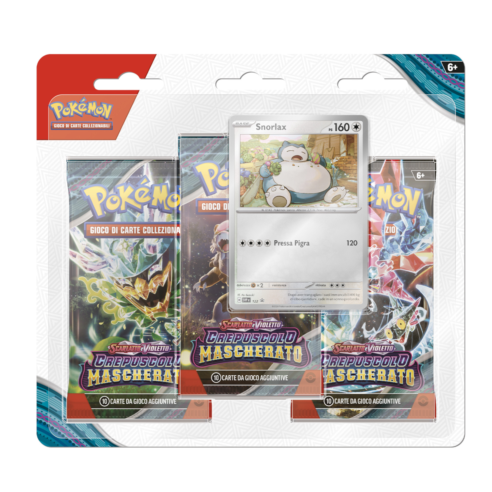 Pokemon scarlatto e violetto - crepuscolo mascherato 3pack blister - POKEMON