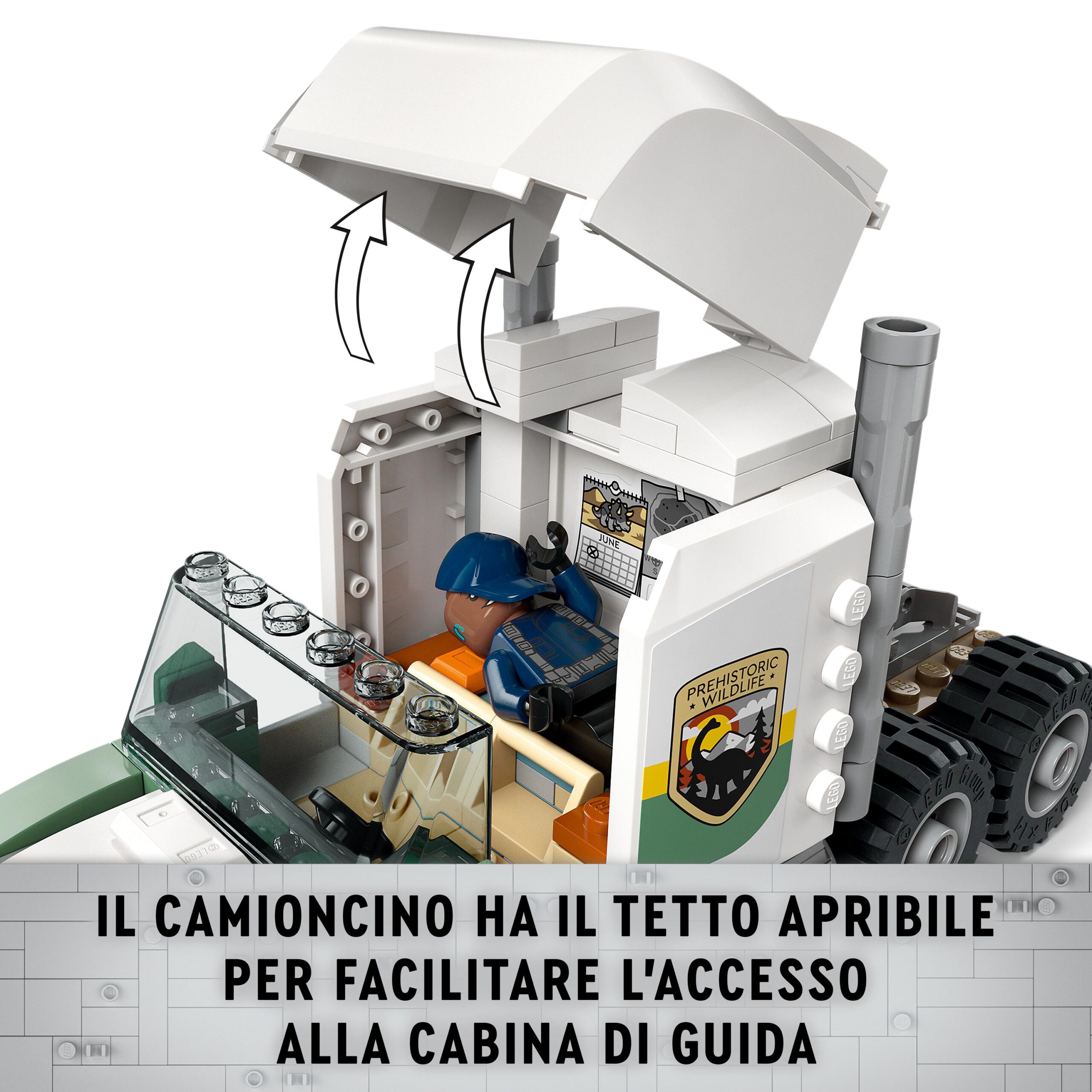 Lego jurassic world 76966 missione dinosauro: camion di trasporto dell’allosauro, giocattolo con veicolo, giochi bambini 8+ - LEGO JURASSIC PARK/W