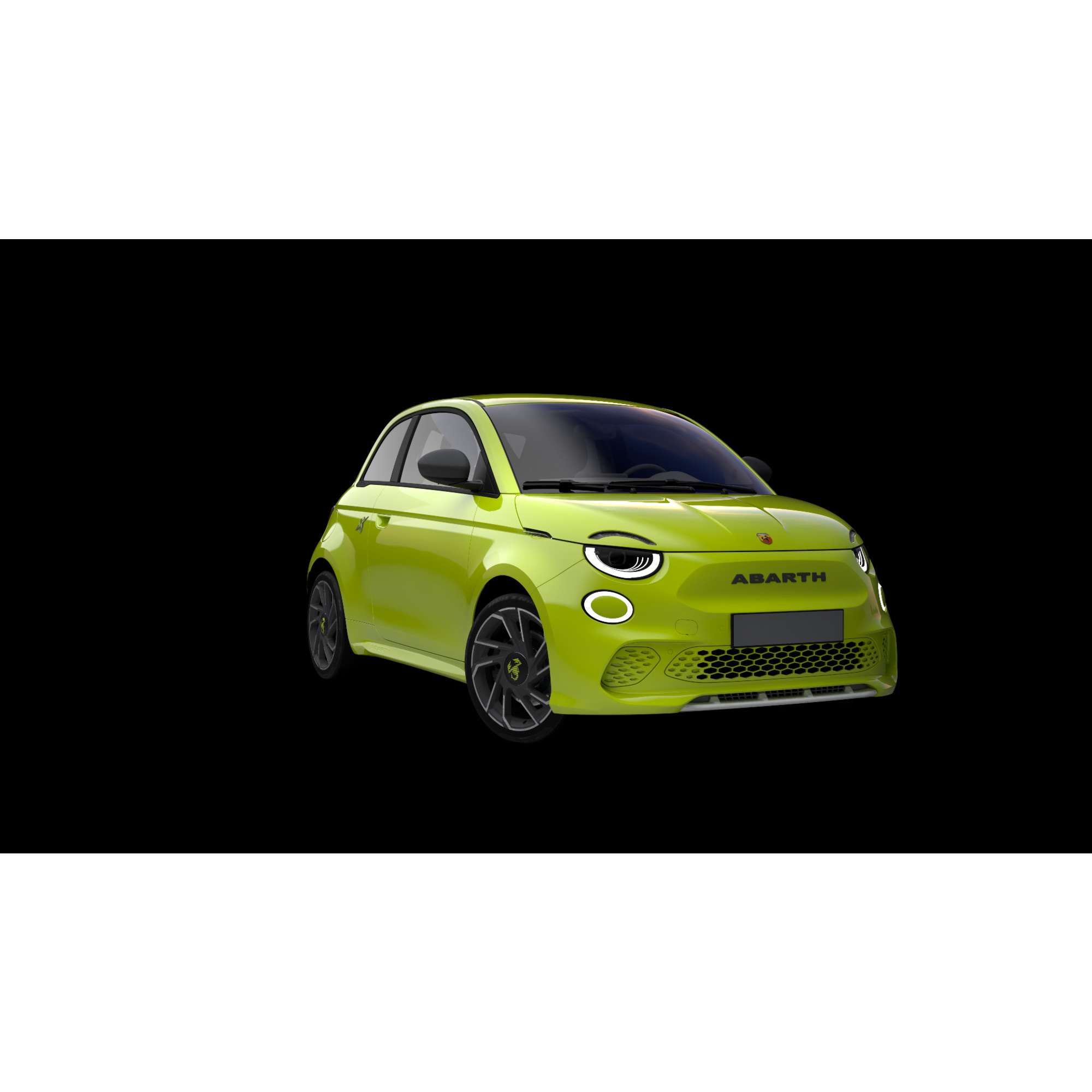 Abarth 500e: rc 2.4ghz, 6+, sc.1:24. con luci anteriori e carrozzeria verniciata. assort. in 2 colori. - 