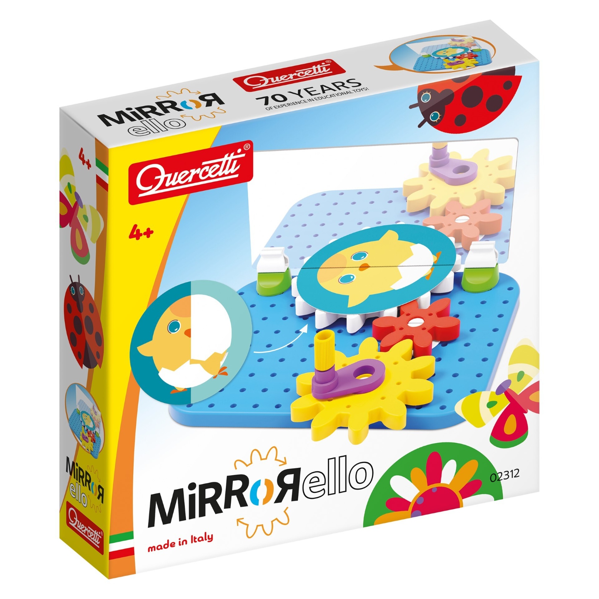 Mirrorello, gioco degli ingranaggi, quercetti, da 4 anni - 