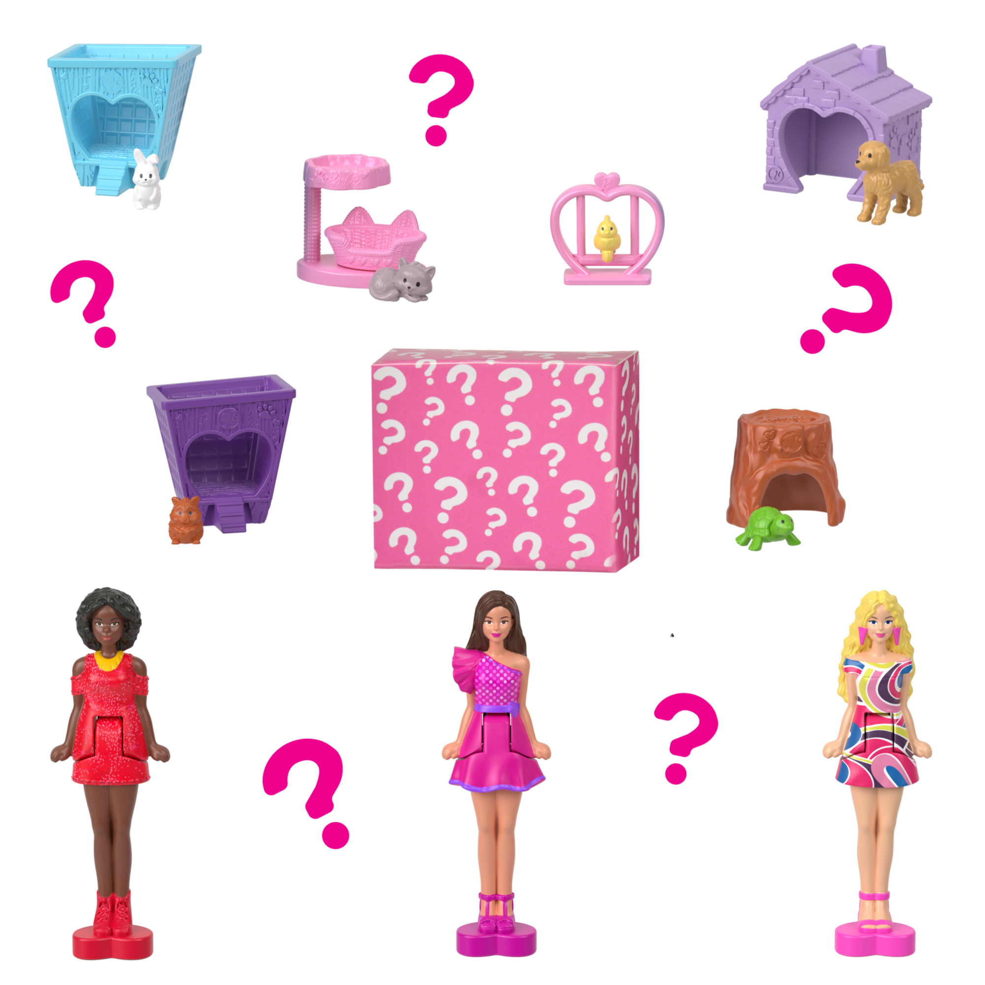 Mini barbieland - casa dei sogni 2 - playset con bambola barbie a sorpresa, mobili e accessori inclusi - Barbie