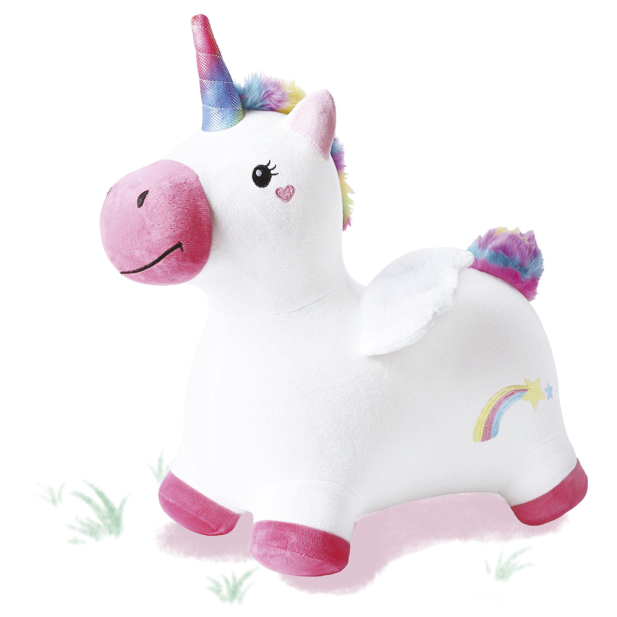 Cavalcabile gonfiabile unicorno - baby smile - BABY SMILE