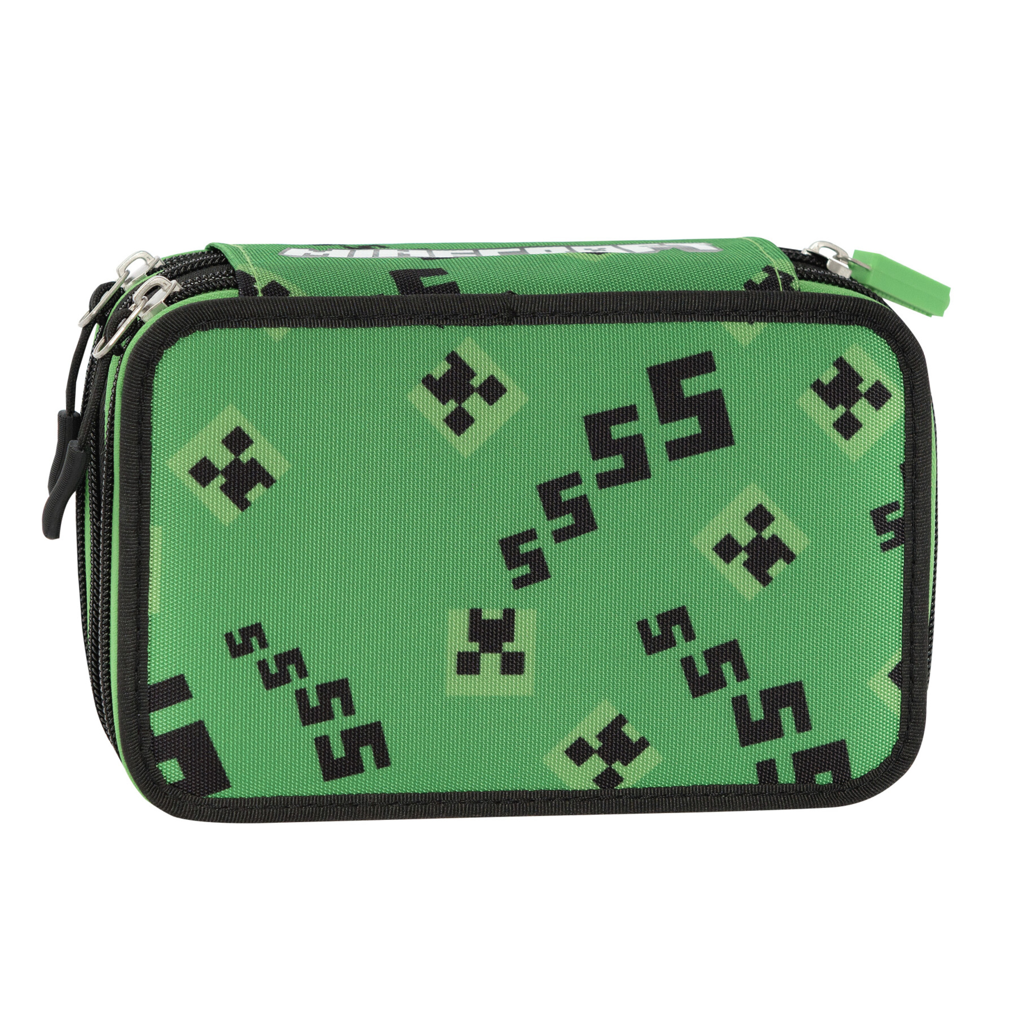 Astuccio corredo 3 zip con pixel minecraft - MINECRAFT