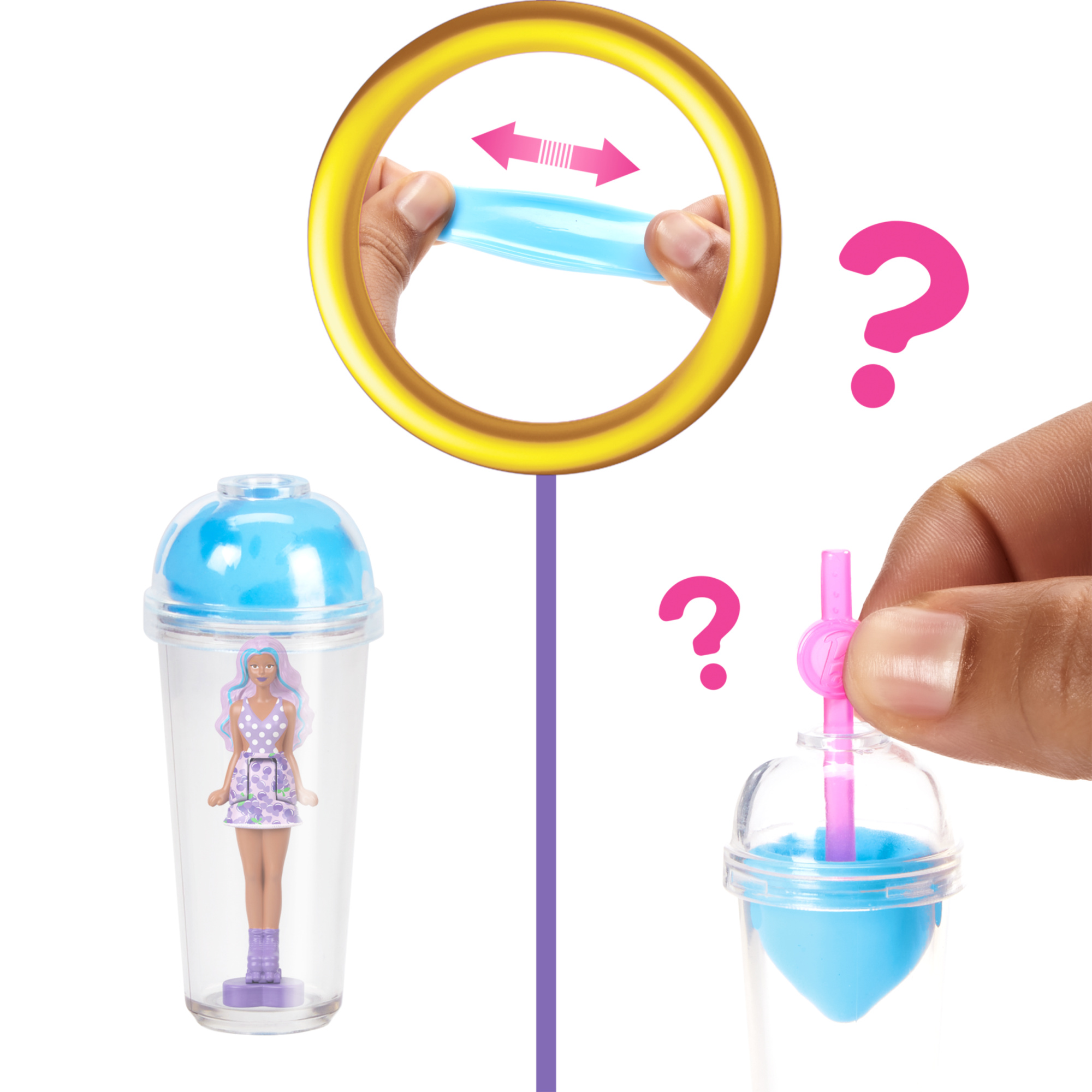 Mini barbieland - pop reveal - mini bambola con sorpresa e gioco sensoriale - Barbie
