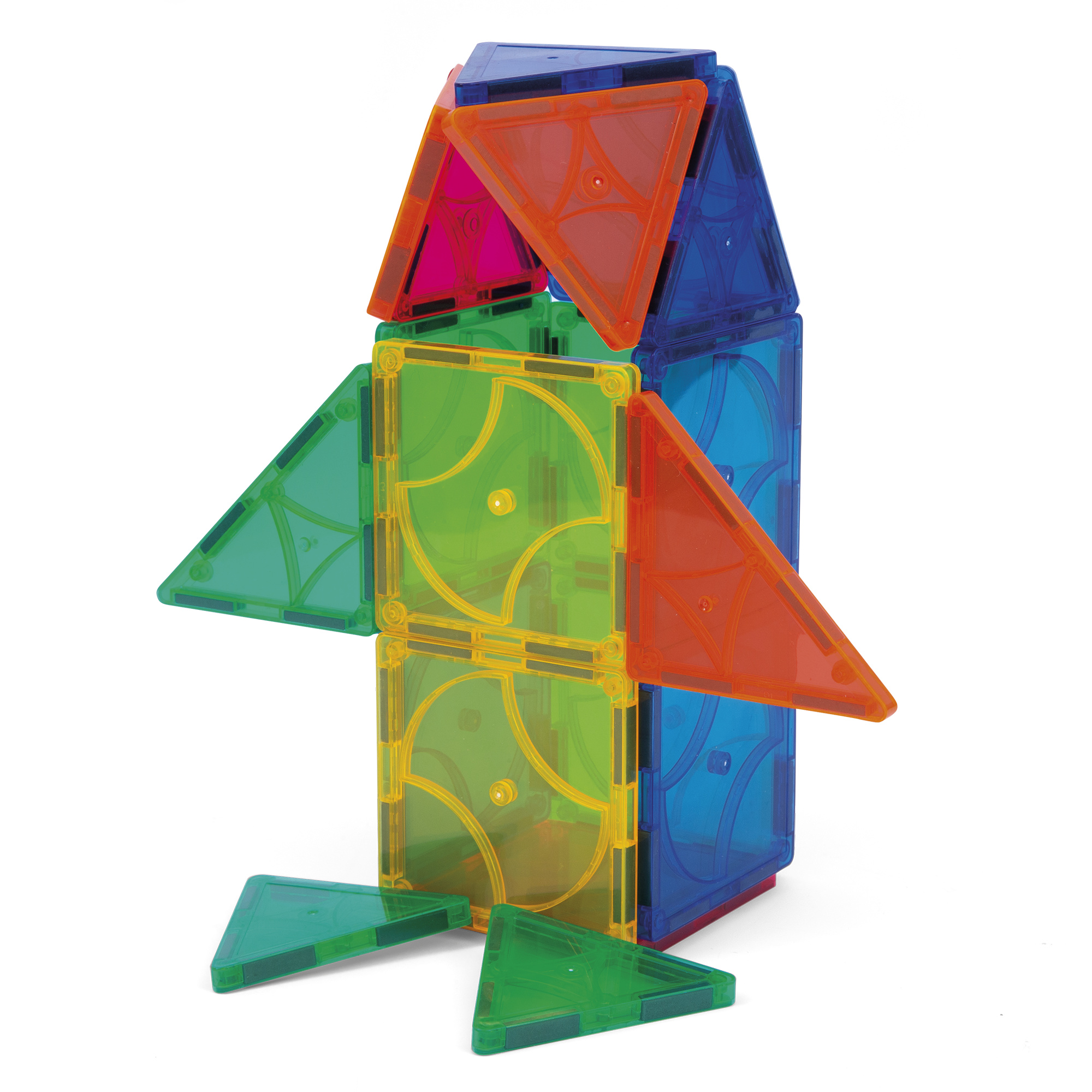 Costruzioni magnetiche per bambini - 52 piastrelle magnetiche - ZIG ZAG