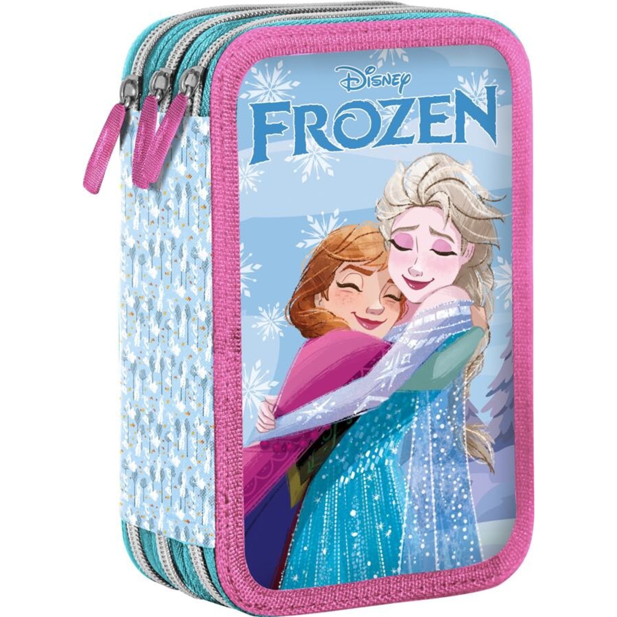 Astuccio 3 zip con l'immagine di frozen, caricamento giotto turbocolor - Frozen