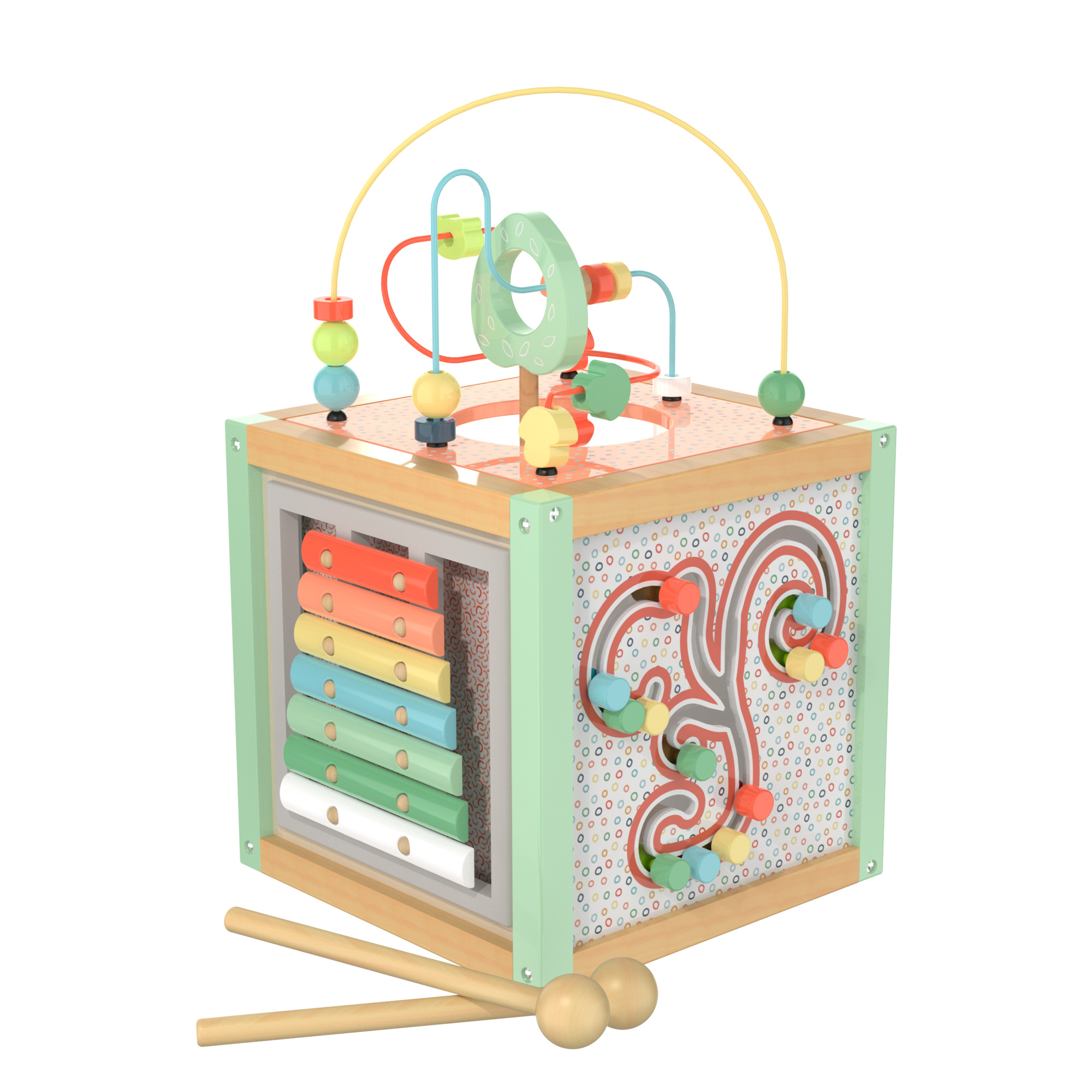 Maxi cubo multiattività in legno - wood "n" play - WOOD N'PLAY