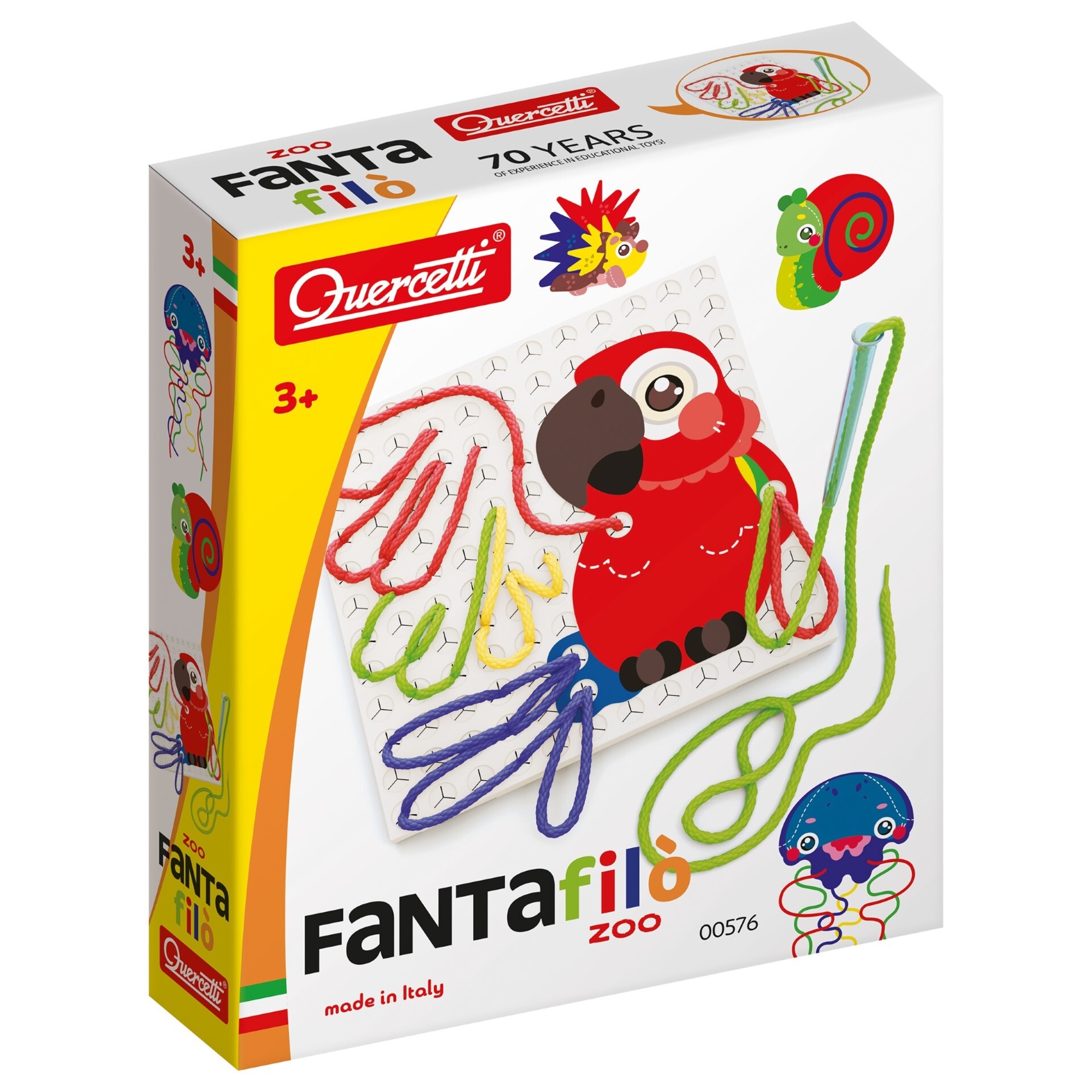 Fantafilo zoo disegna con i fili colorati quercetti da 3 anni Toys Center