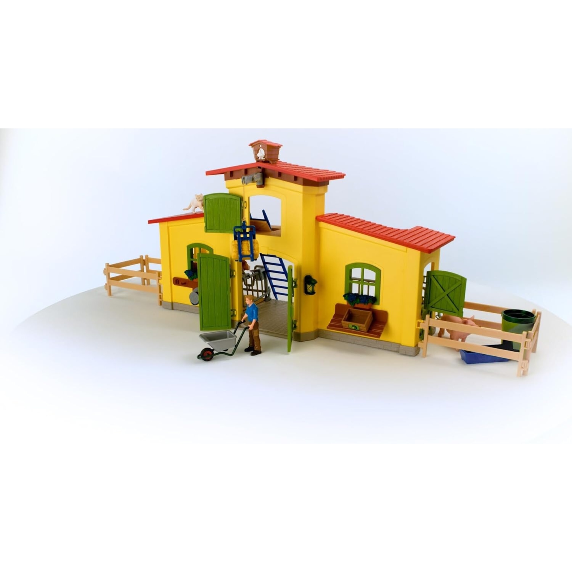 Schleich - grande stalla con animali e accessori - Schleich