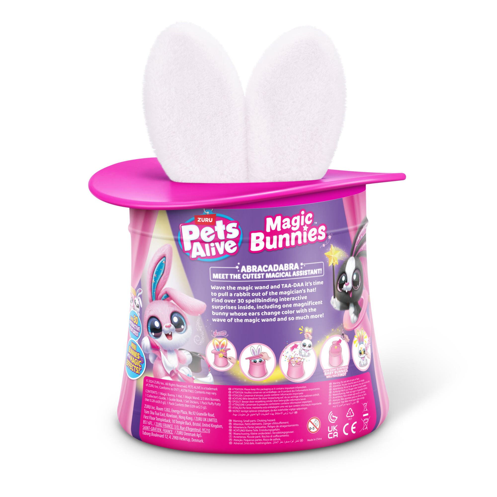 Pets alive magic bunnies di zuru - giocattolo magico interattivo a sorpresa - PETS ALIVE