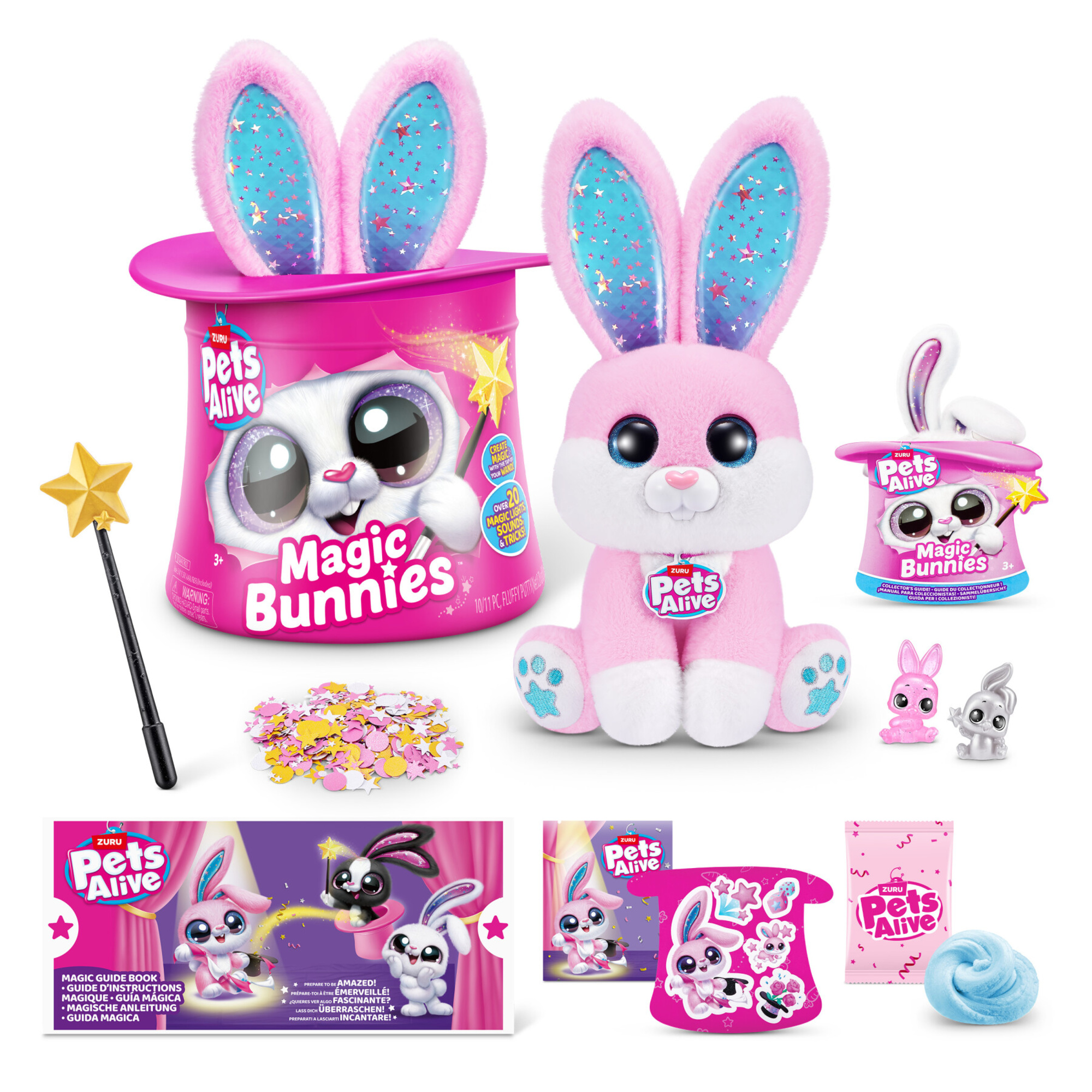 Pets alive magic bunnies di zuru - giocattolo magico interattivo a sorpresa - PETS ALIVE