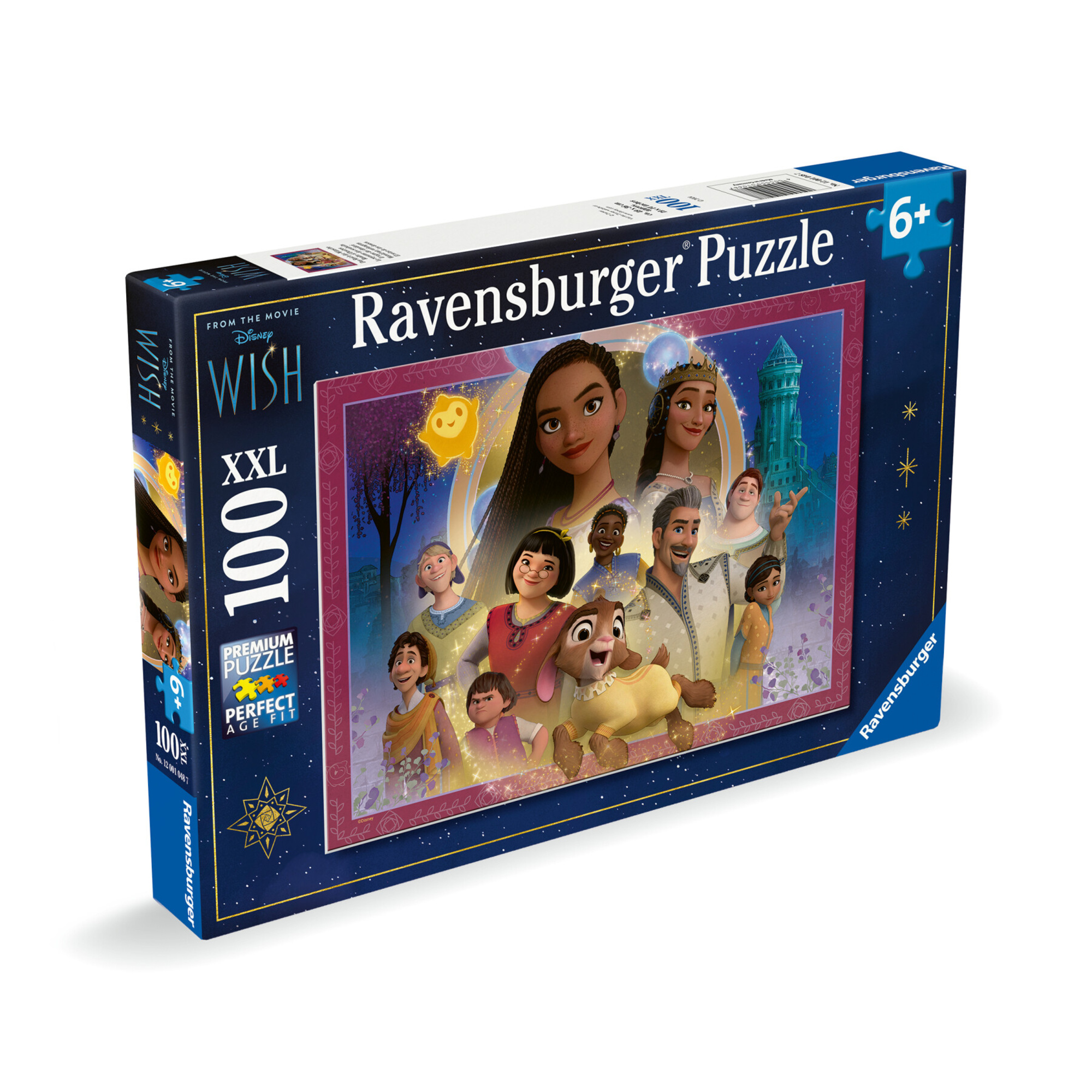 Ravensburger - puzzle disney wish - 100 pezzi xxl - età raccomandata 6+ anni - DISNEY PRINCESS, RAVENSBURGER