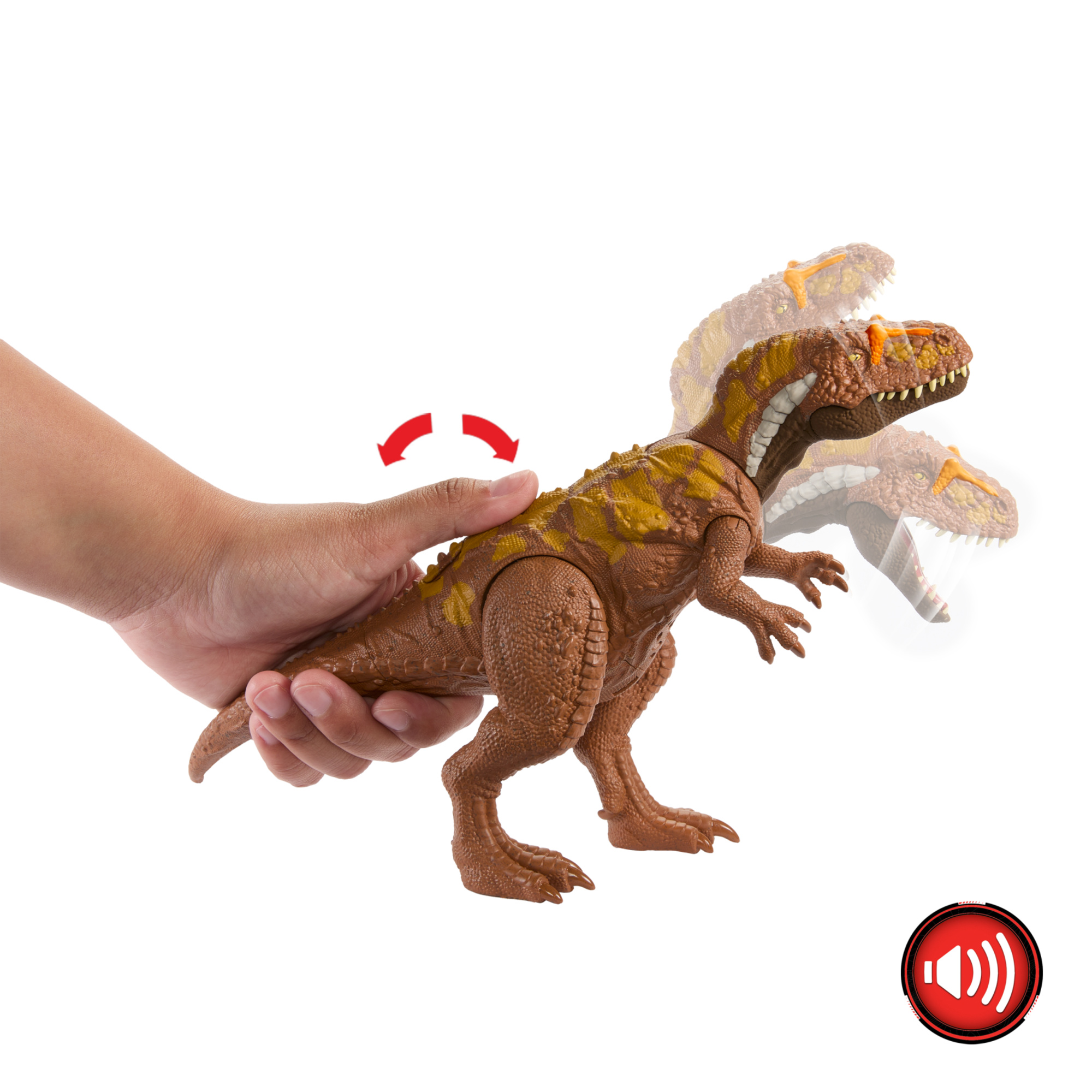 Mattel jurassic world - megalosauro ruggito selvaggio - Jurassic World