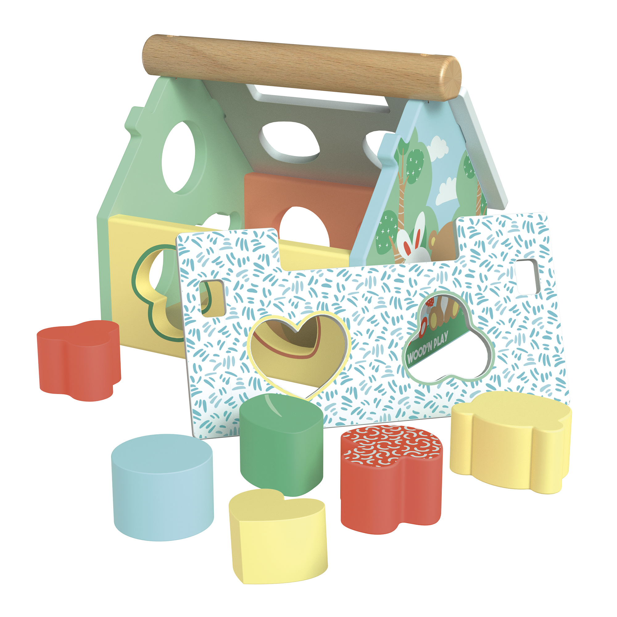 Casetta tante forme in legno - wood "n" play - WOOD N'PLAY