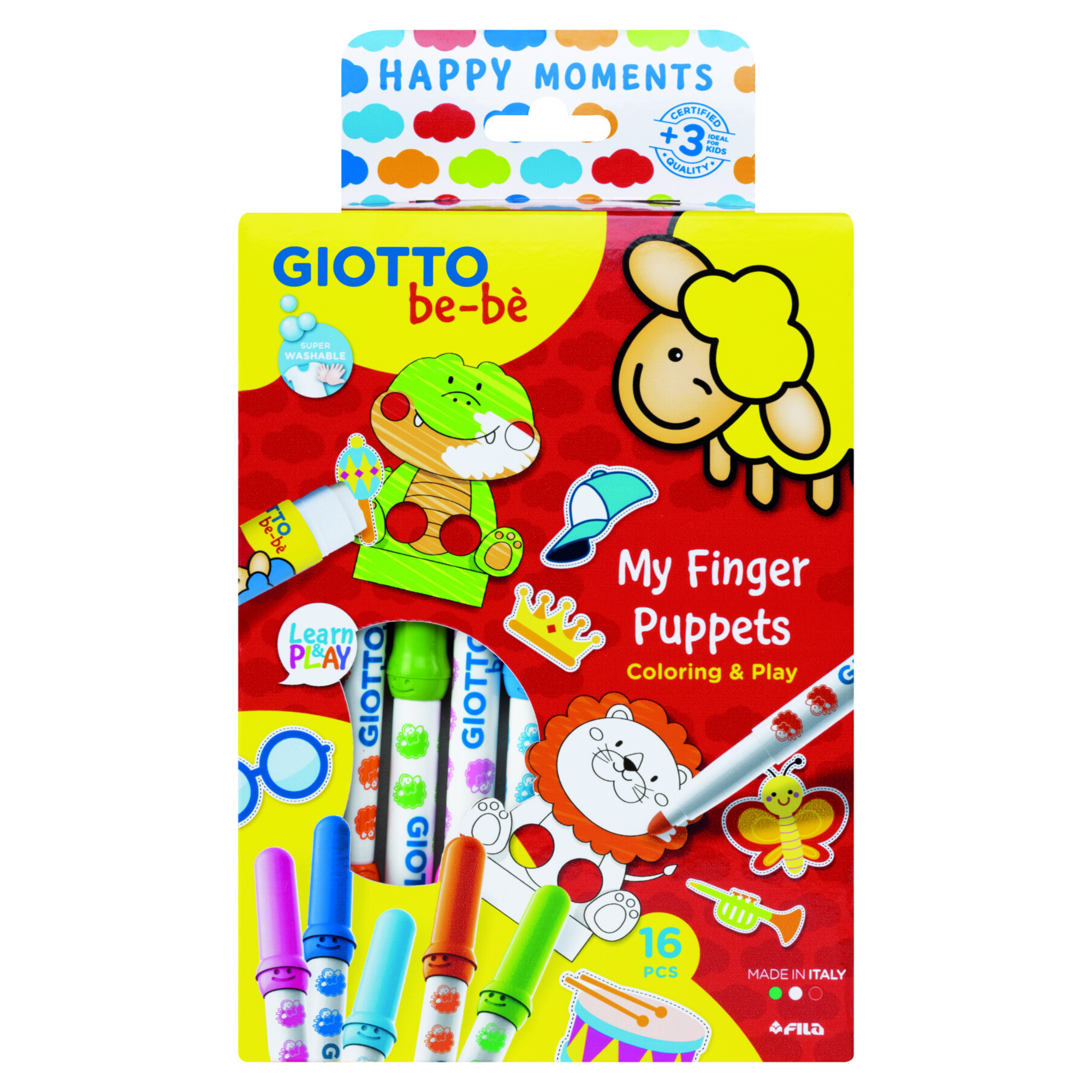Giotto bebè happy moments my finger puppets - set creativo - GIOTTO