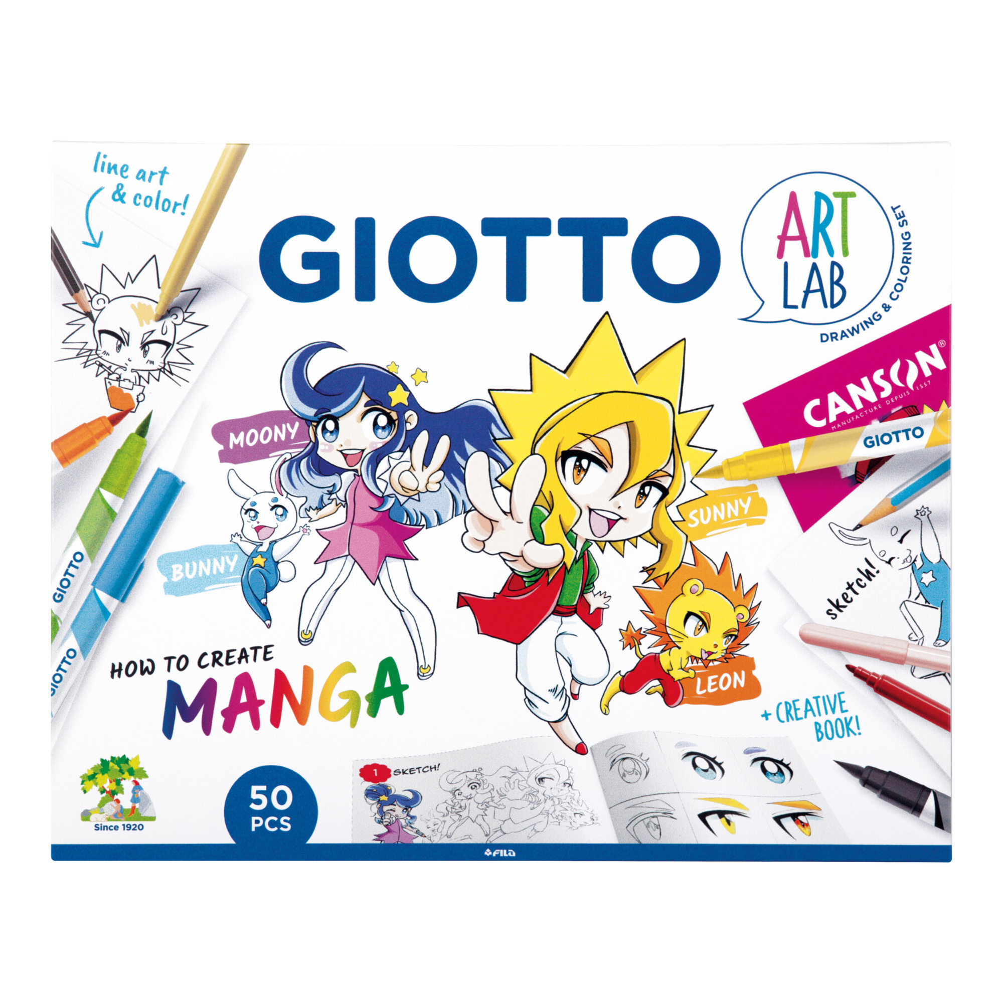 Giotto art lab manga creations kit creativo per ragazzi - GIOTTO