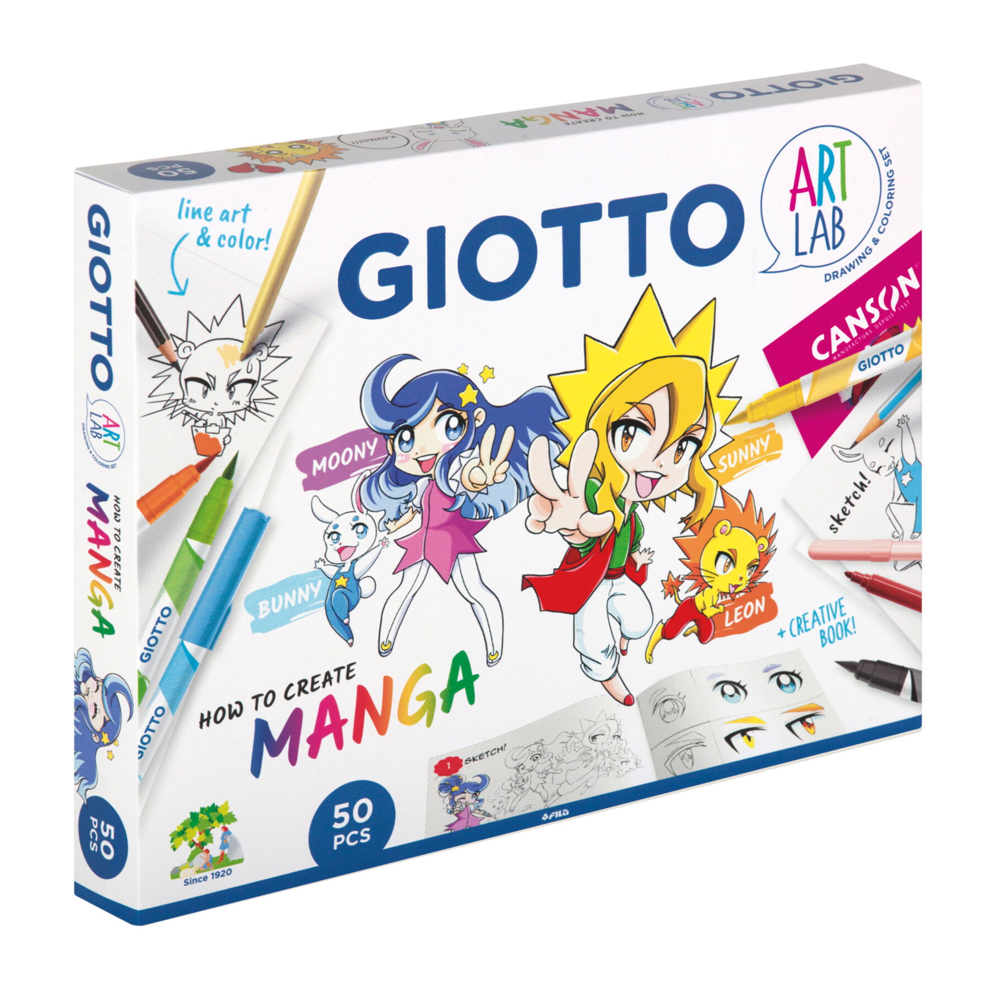 Giotto art lab manga creations kit creativo per ragazzi - GIOTTO