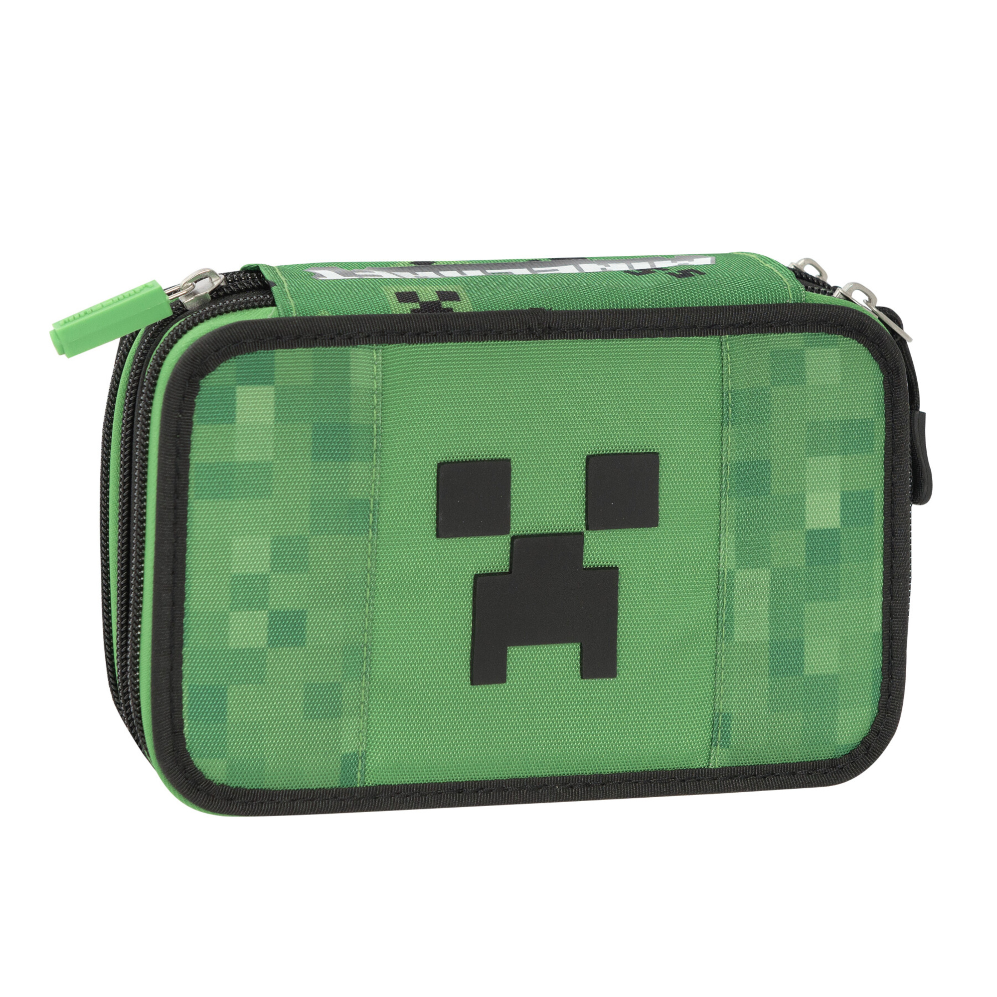 Astuccio corredo 3 zip con pixel minecraft - MINECRAFT