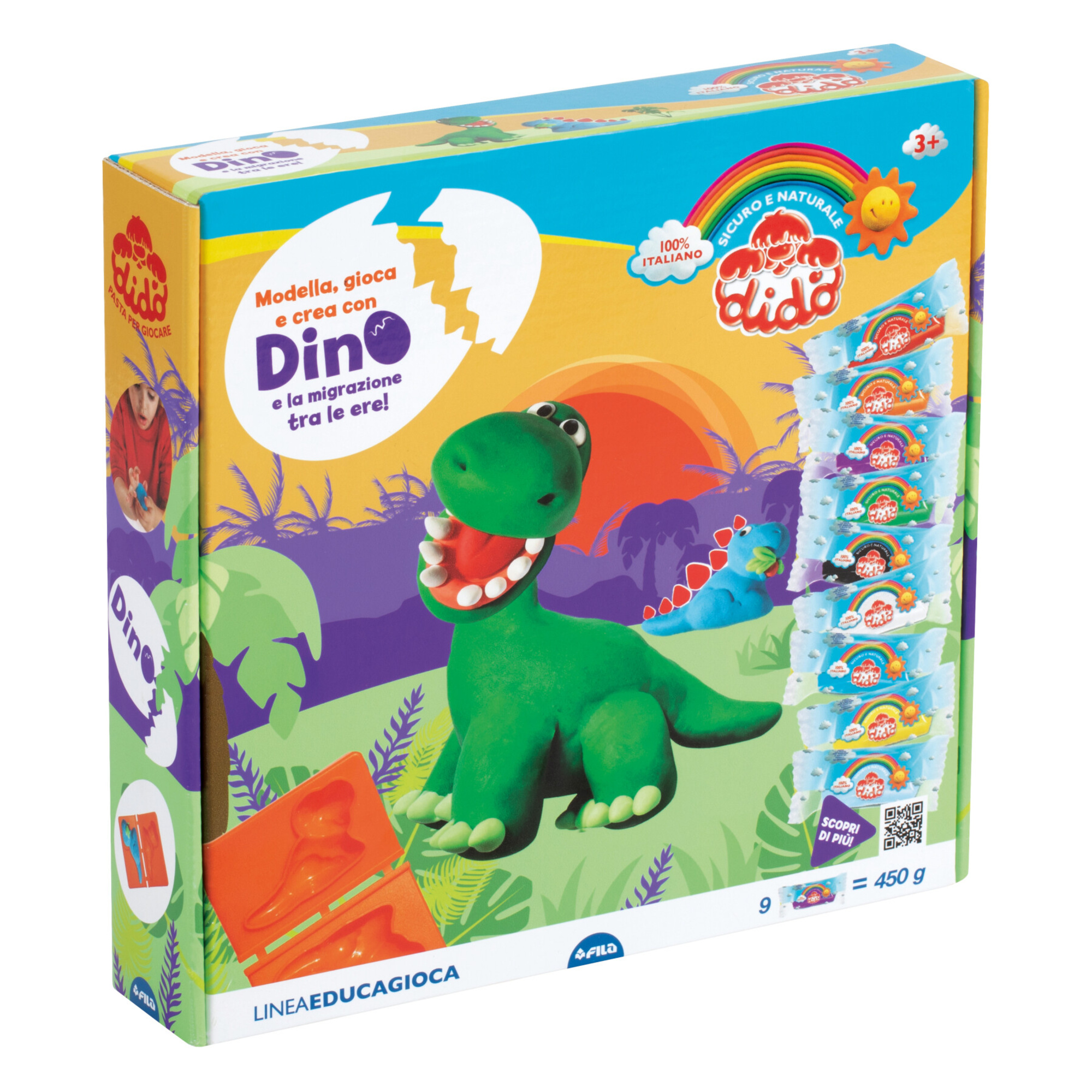 Didò modella, gioca e crea con dino - set gioco creativo - DIDO'