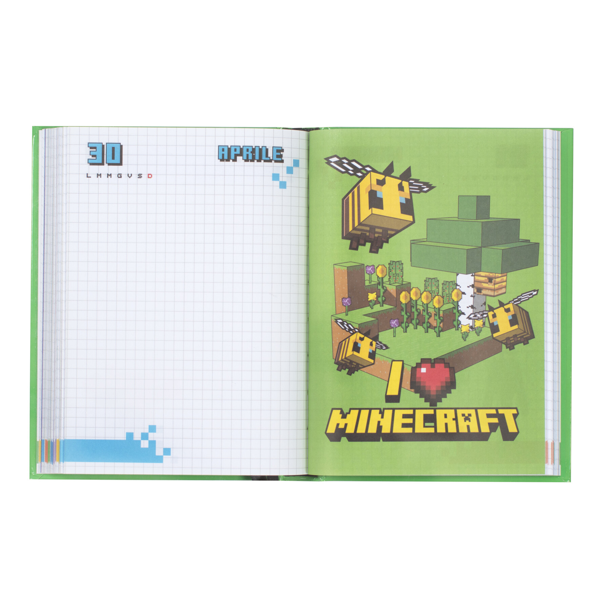 Diario 12 mesi 2024/2025 - giornaliero - minecraft - MINECRAFT