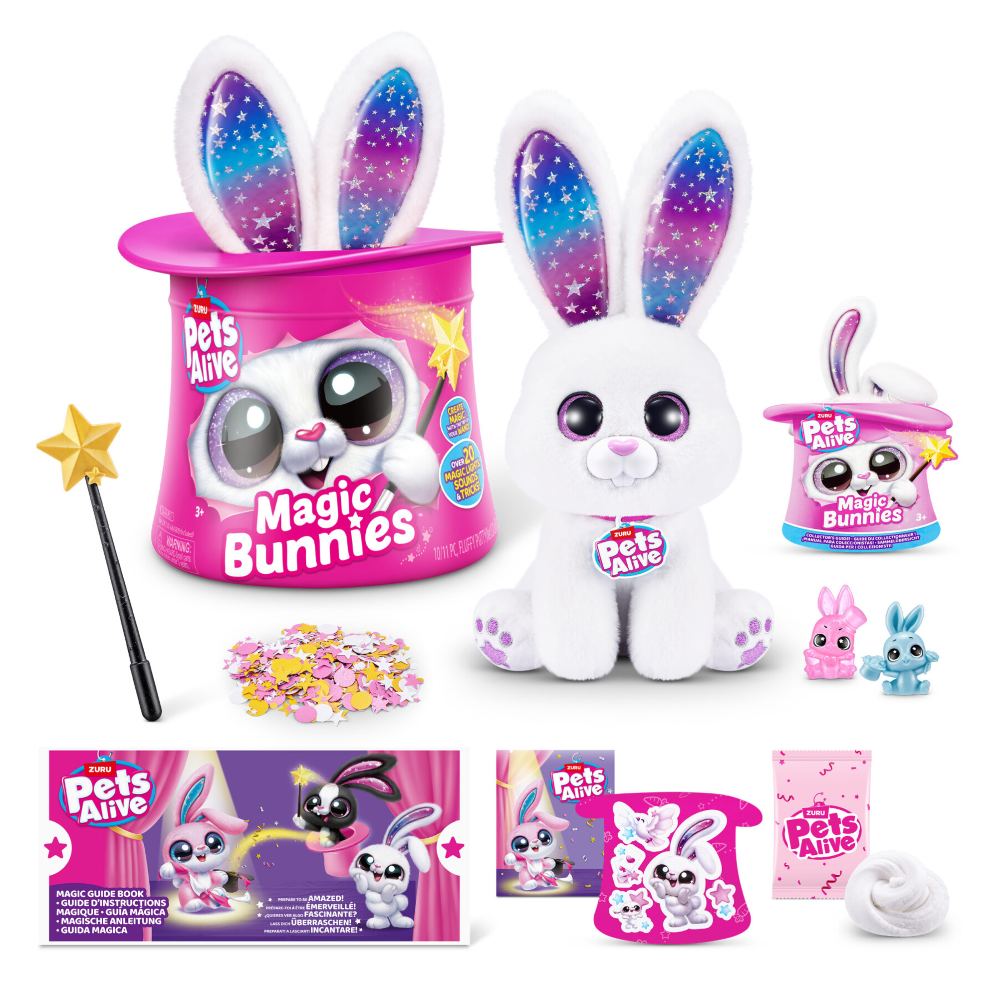 Pets alive magic bunnies di zuru - giocattolo magico interattivo a sorpresa - PETS ALIVE