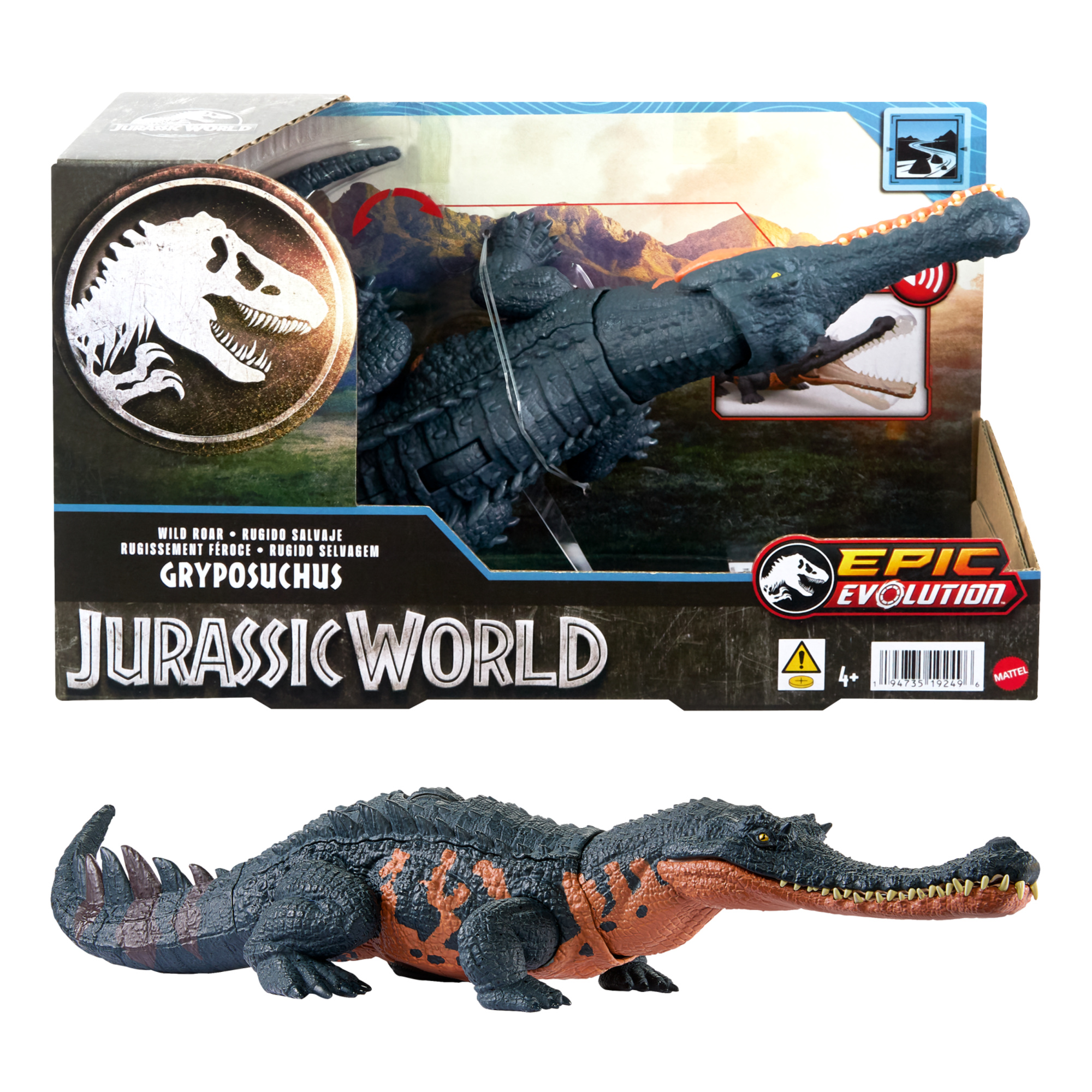 Mattel jurassic world - griposuco ruggito selvaggio - Jurassic World