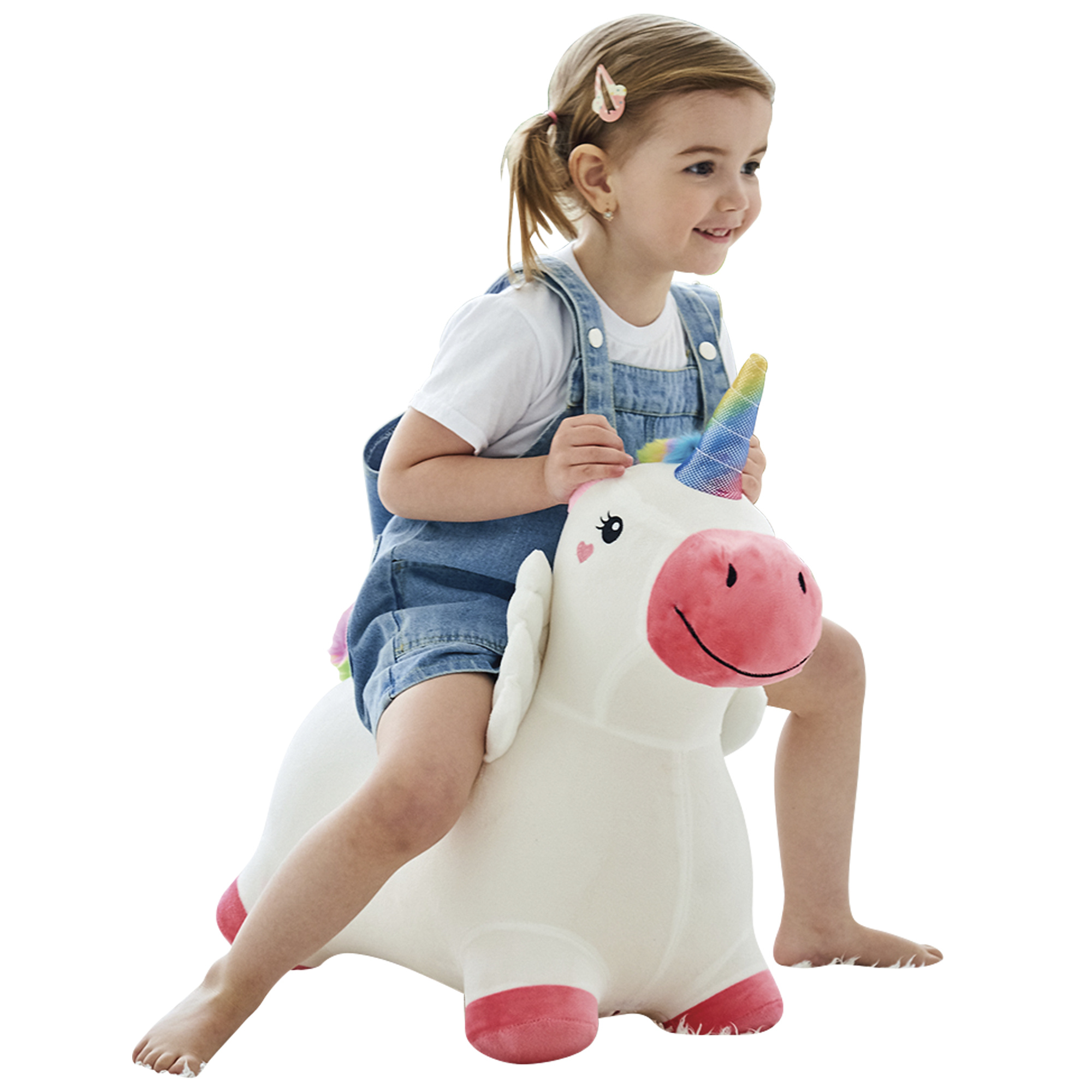 Cavalcabile gonfiabile unicorno - baby smile - BABY SMILE