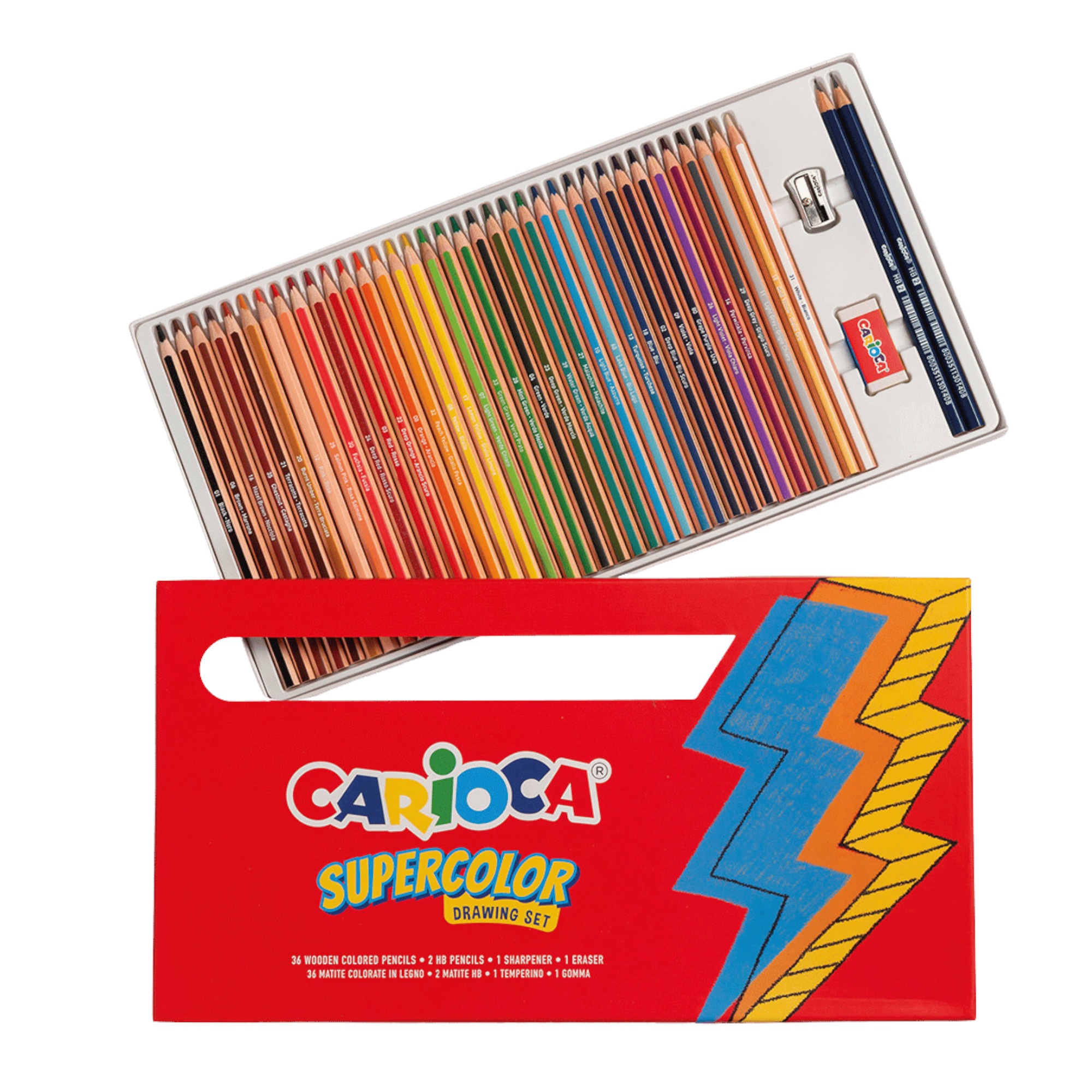 Carioca supercolor drawing set - 40 pz - 