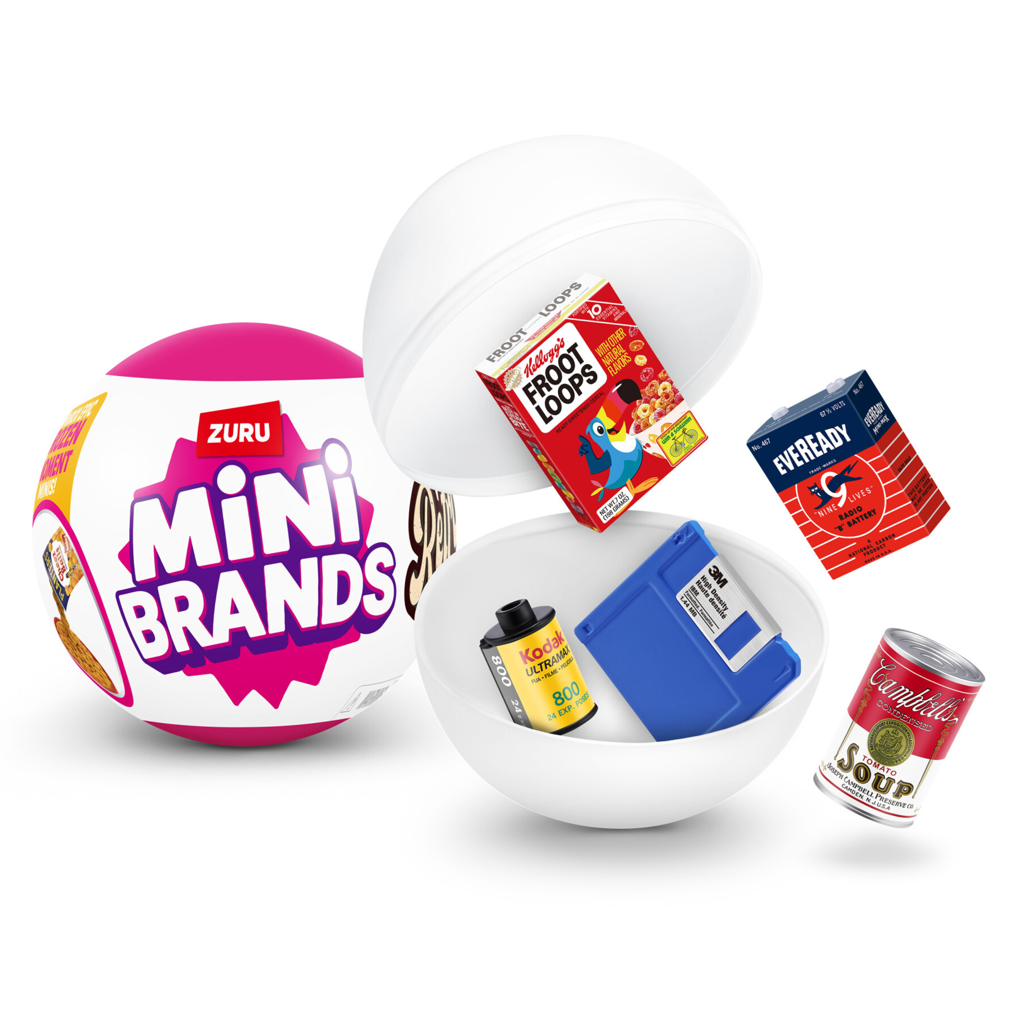 Mini brands retro capsule di zuru, mini collezione retrò a sorpresa - 