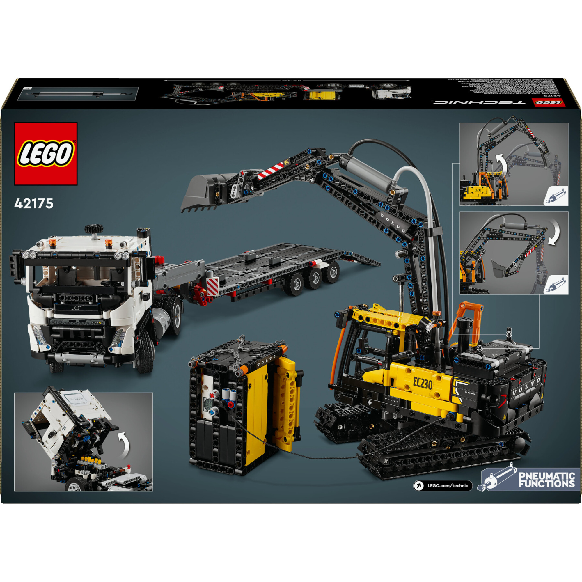 Lego technic 42175 autocarro volvo fmx ed escavatore elettrico ec230, veicoli giocattolo da costruire, regalo per bambini 10+ - LEGO TECHNIC