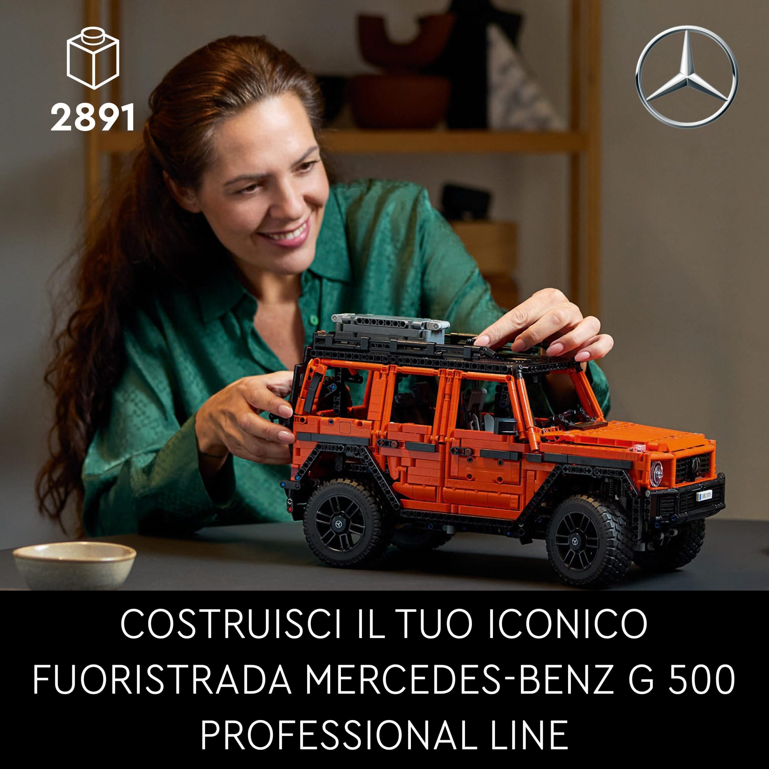 Lego technic 42177 mercedes-benz g 500 professional line, modellino di auto fuoristrada 4x4 da costruire, regalo per adulti - LEGO TECHNIC