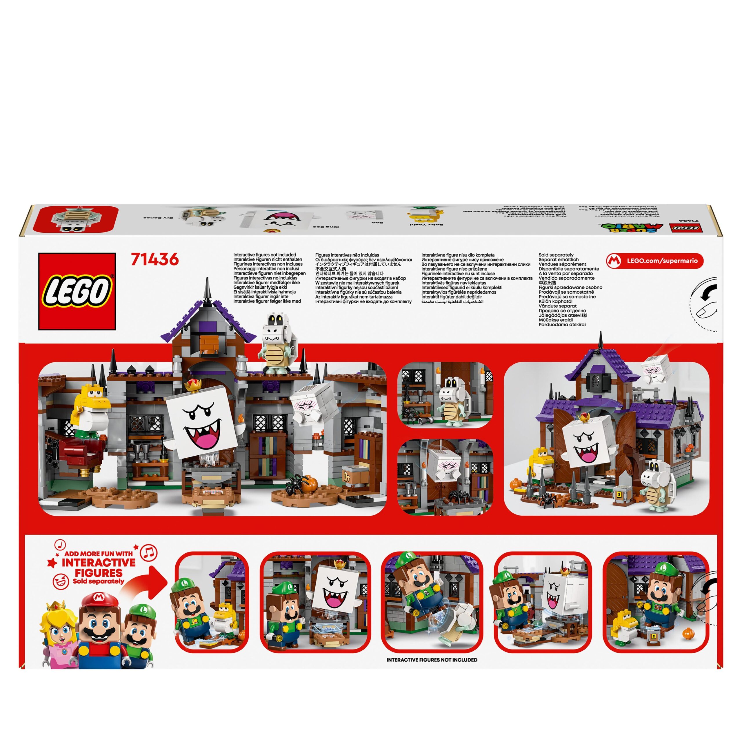 Lego super mario 71436 villa stregata di re boo, casa giocattolo con personaggi nintendo da collezione, giochi per bambini 8+ - LEGO® Super Mario™