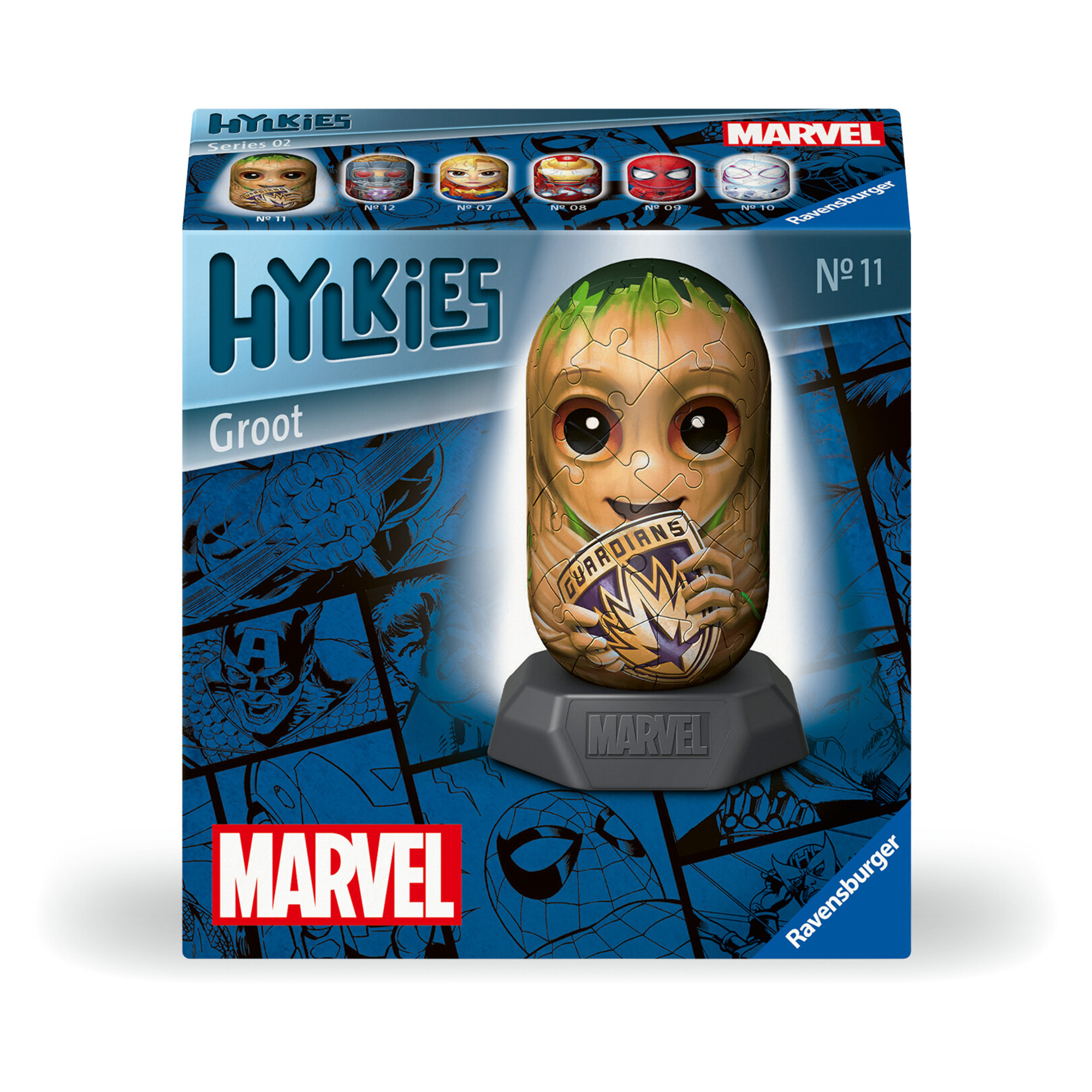 Ravensburger - hylkies marvel, groot, personaggi collezionabili, 54 pezzi - RAVENSBURGER 3D PUZZLE