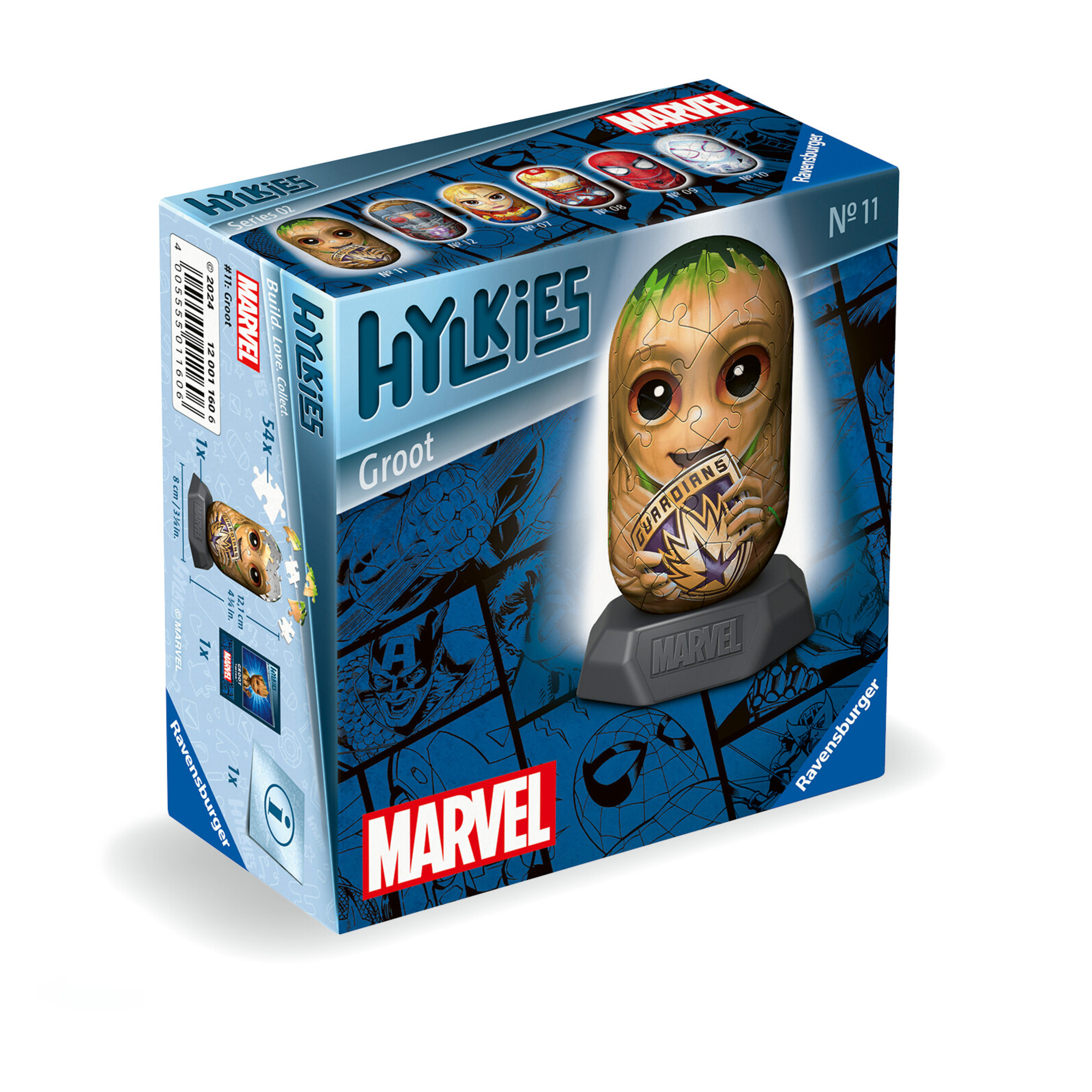 Ravensburger - hylkies marvel, groot, personaggi collezionabili, 54 pezzi - RAVENSBURGER 3D PUZZLE