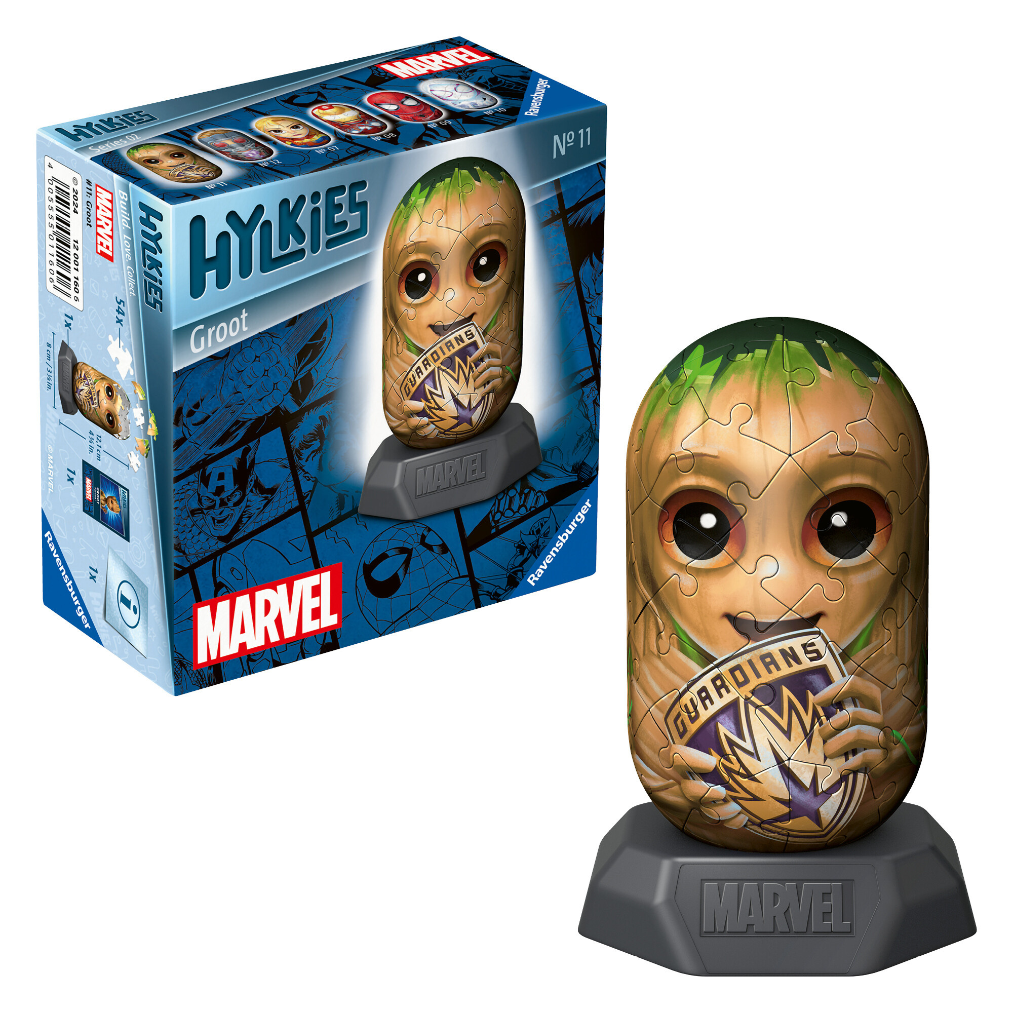 Ravensburger - hylkies marvel, groot, personaggi collezionabili, 54 pezzi - RAVENSBURGER 3D PUZZLE