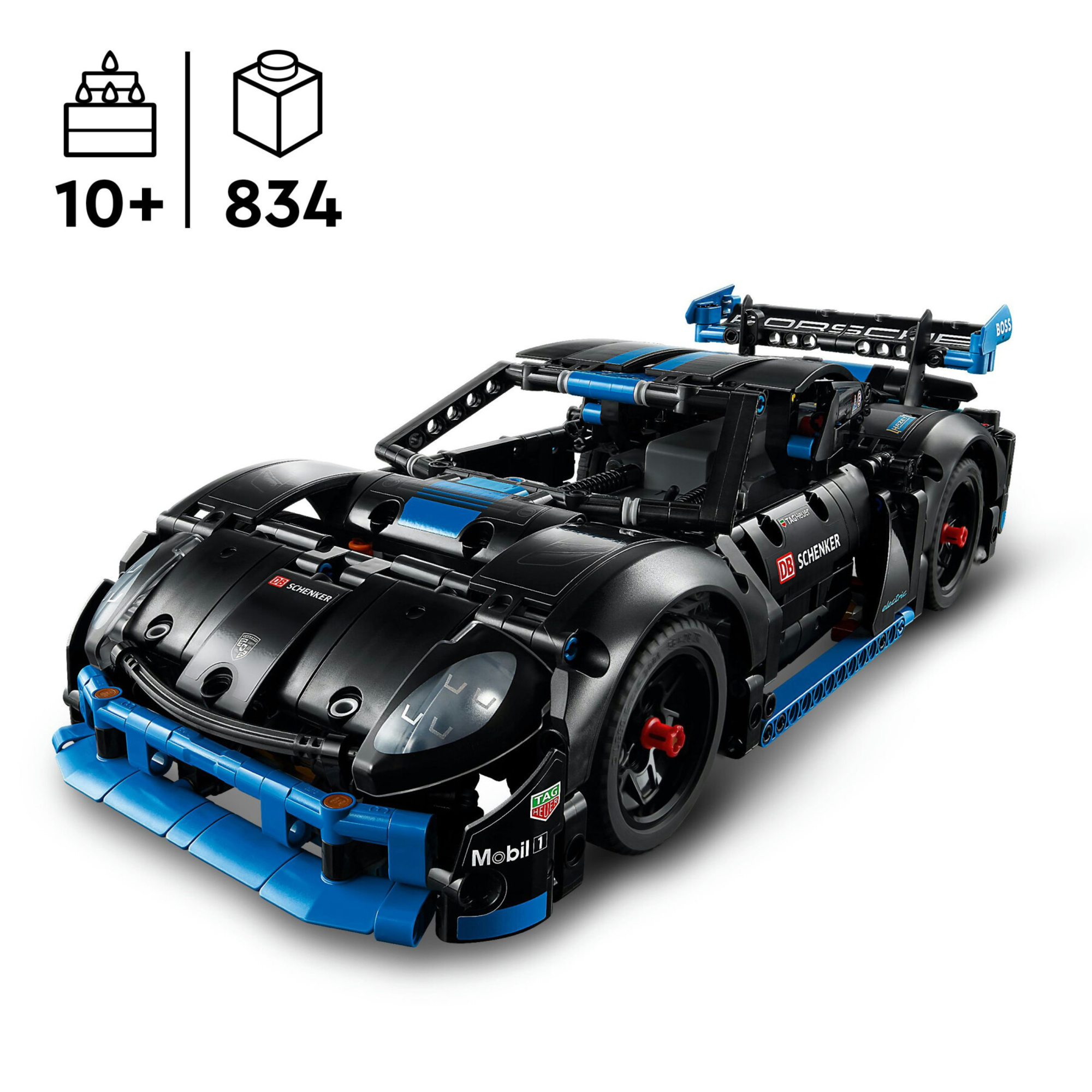 Lego technic 42176 auto da corsa porsche gt4 e-performance, macchina giocattolo telecomandata bambini 10+, auto da costruire - LEGO TECHNIC