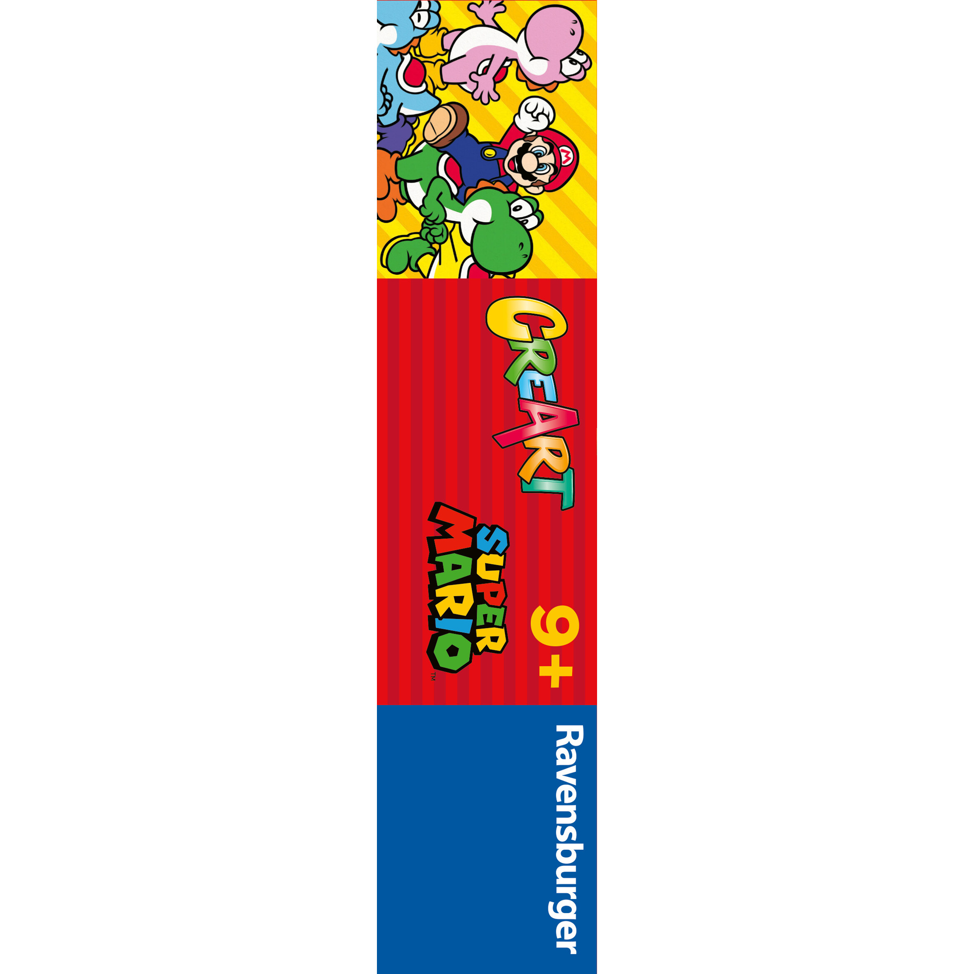 Ravensburger creart serie d: kit pittura numeri super mario per bambini 9+, con tavola, pennello, colori e accessori - CREART