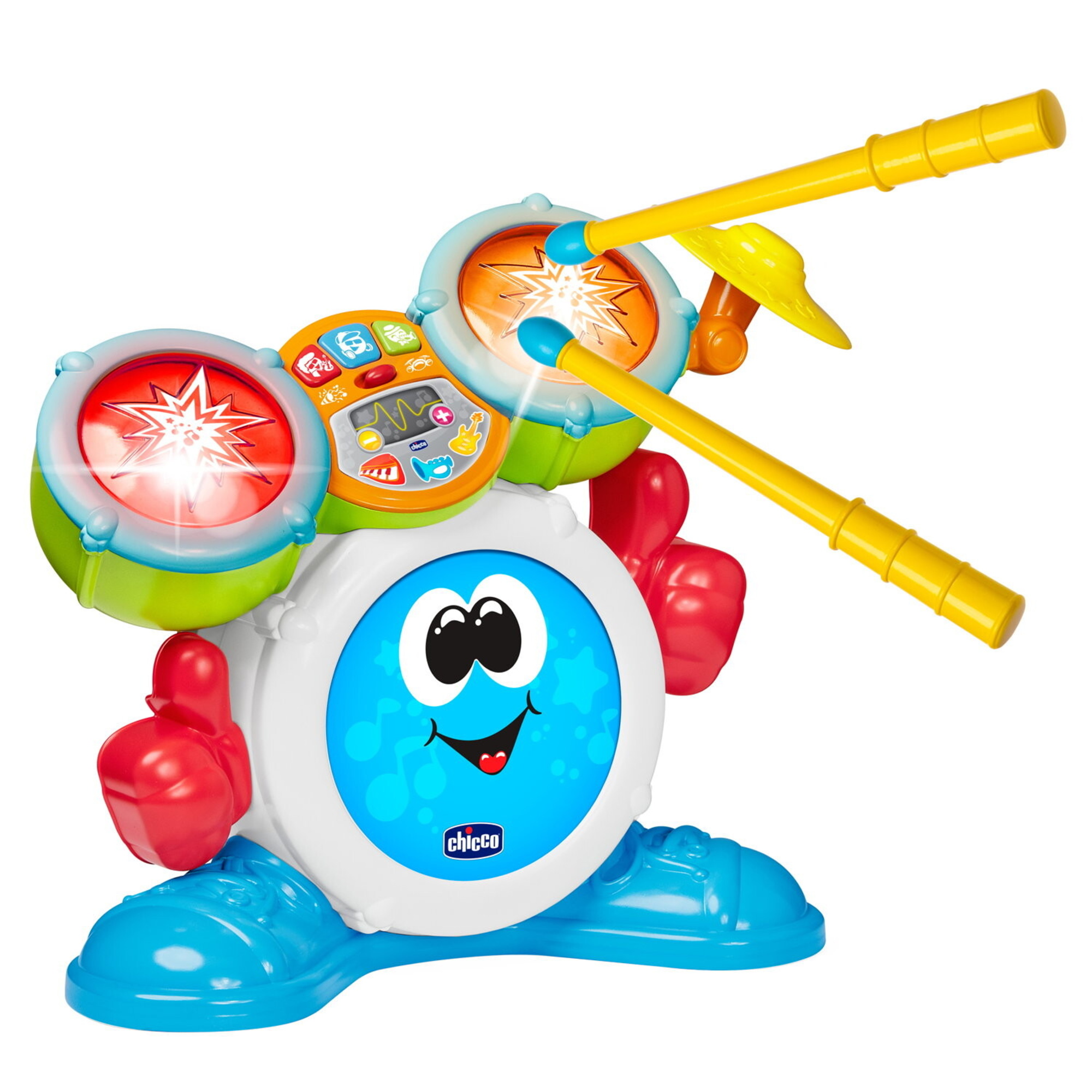 Chicco rocky la batteria - happy music - 1 - 4 anni - Chicco