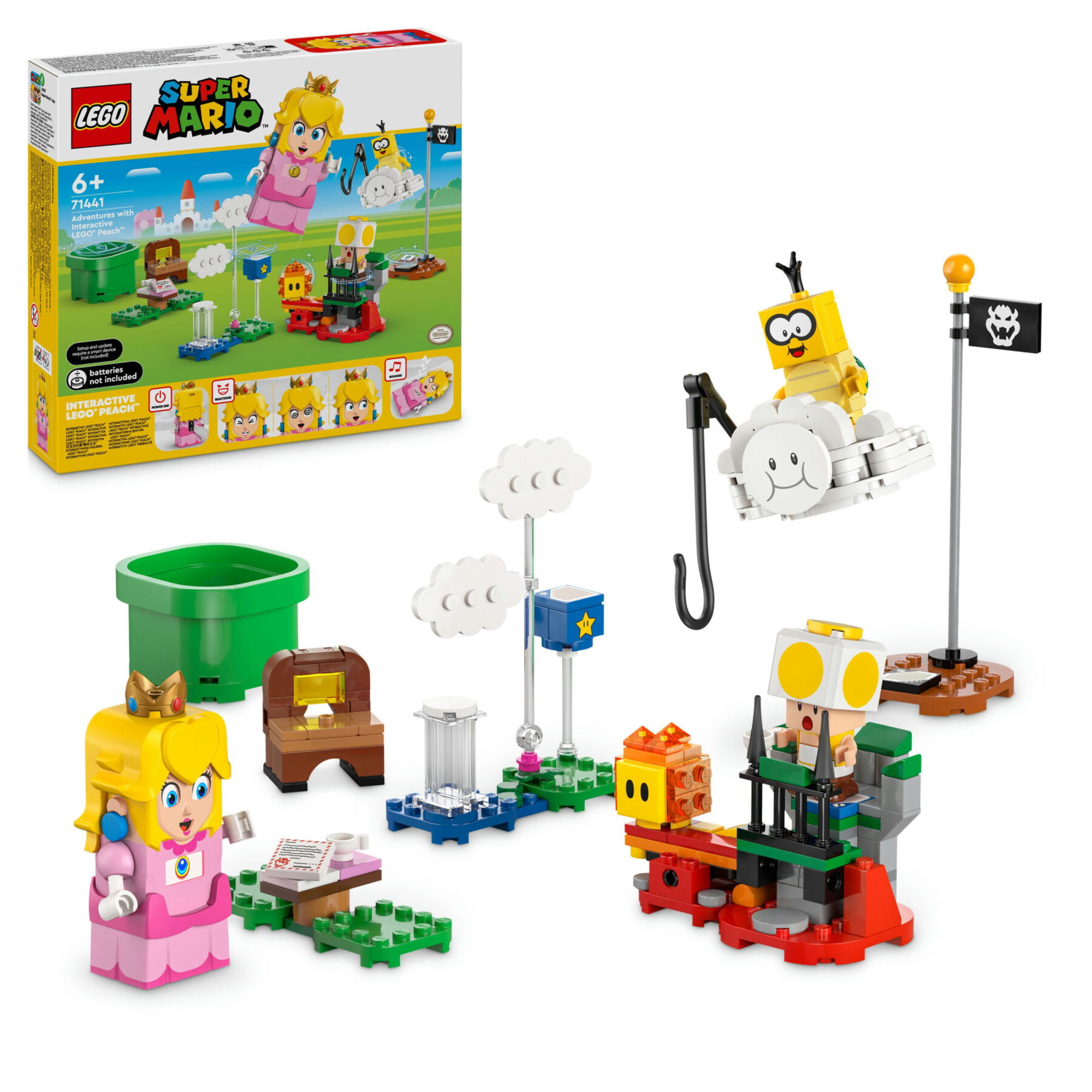 Lego super mario 71441 avventure di lego peach interattiva, giocattolo con personaggi e principessa nintendo per bambini 6+ - LEGO® Super Mario™