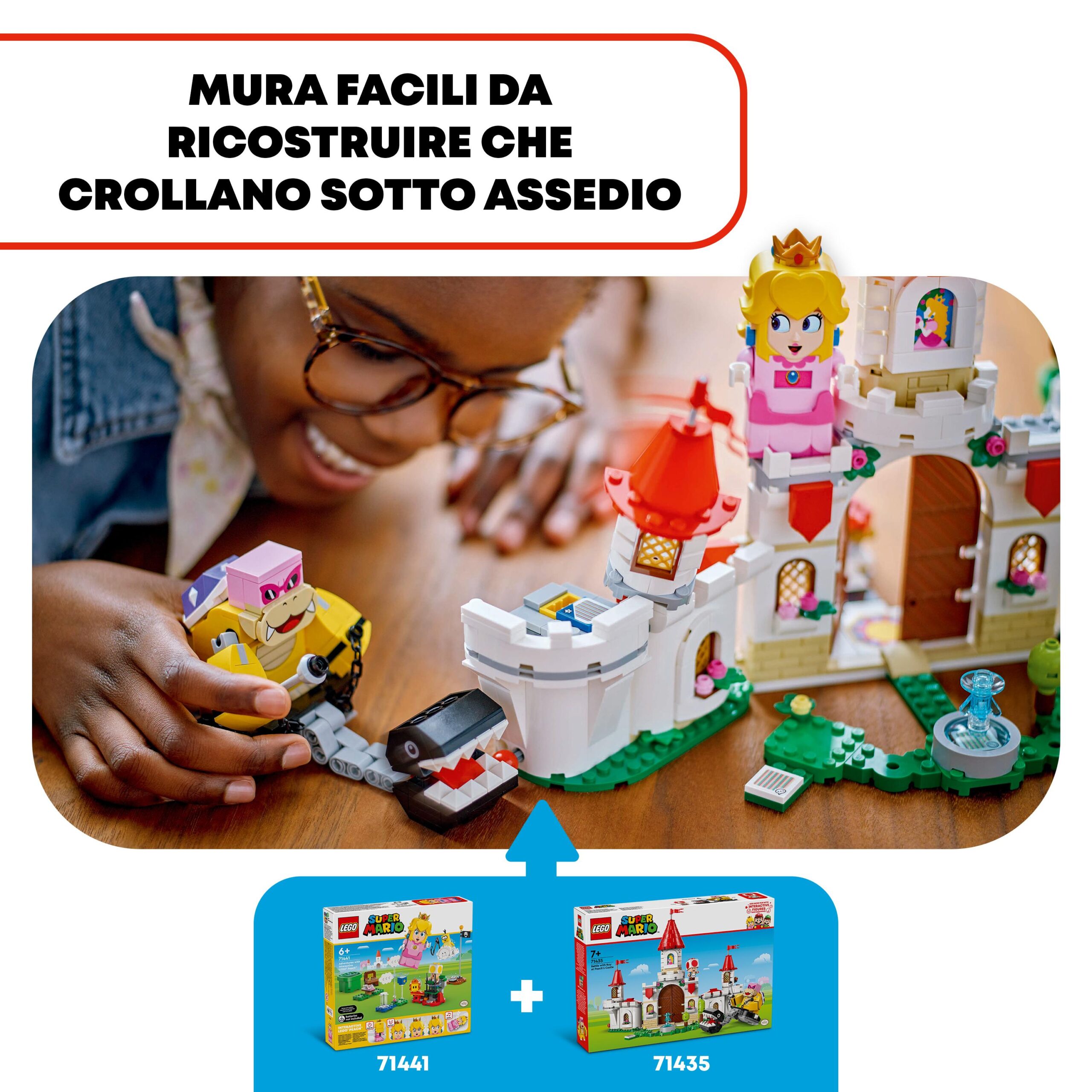 Lego super mario 71435 battaglia con roy al castello di peach giocattolo con personaggi nintendo, giochi per bambini 7+ - LEGO® Super Mario™