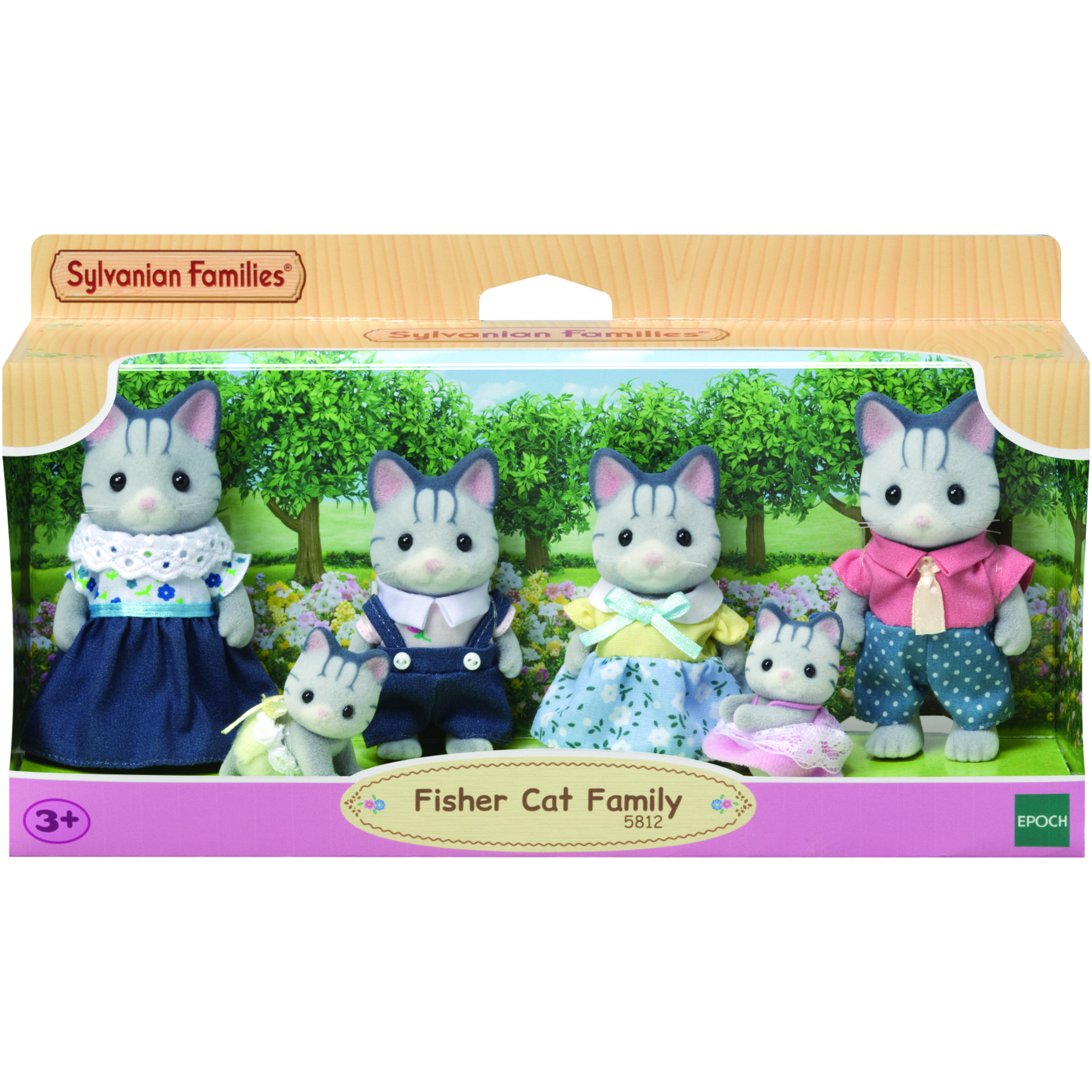 Sylvanian family - personaggi - famiglia gatto pescatore - SYLVANIAN FAMILY